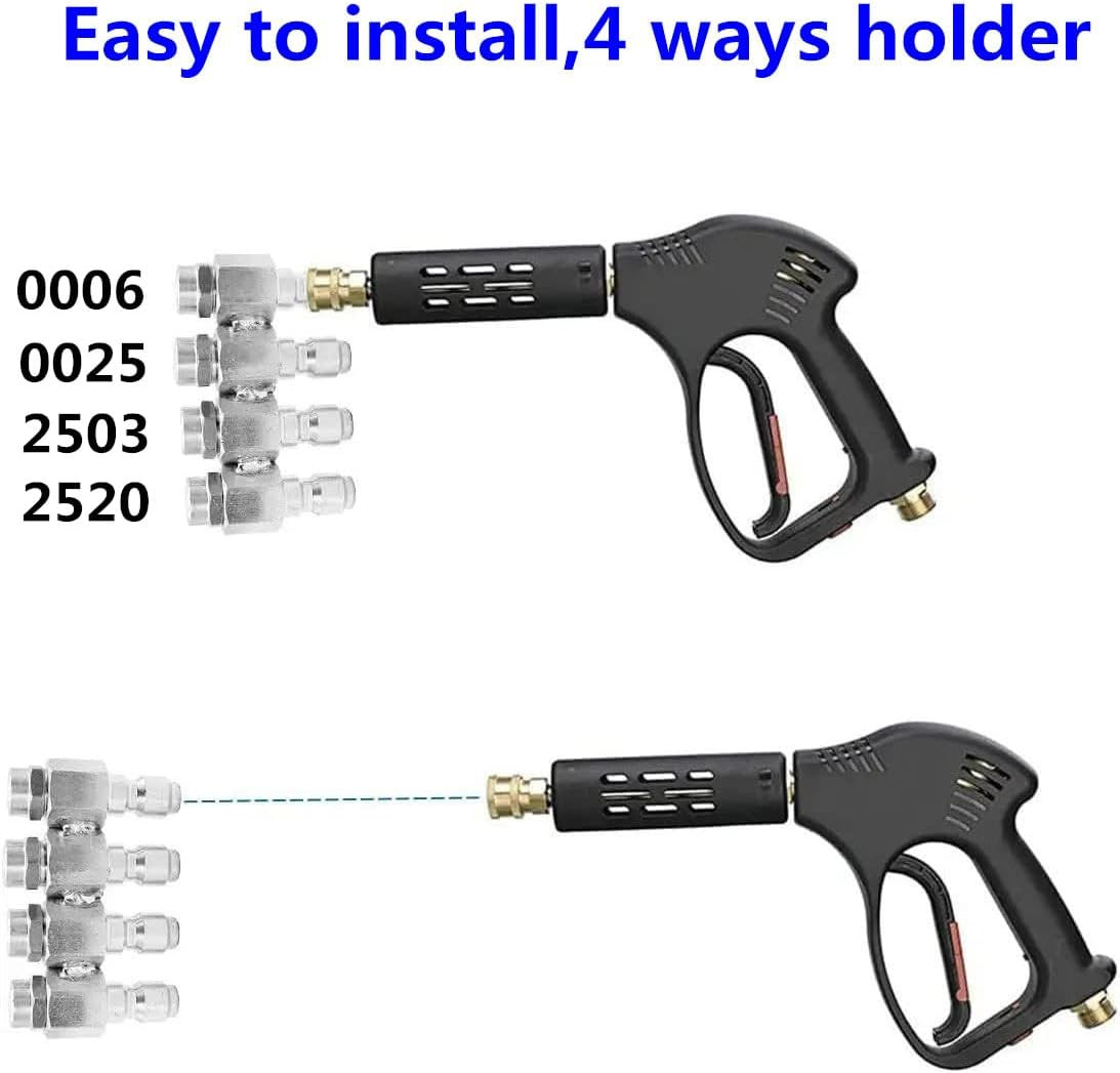 2.5 GPM Pressure Washer Nozzle,Jrod Tip Water Soft Wash Nozzle,J Rod 4 Way