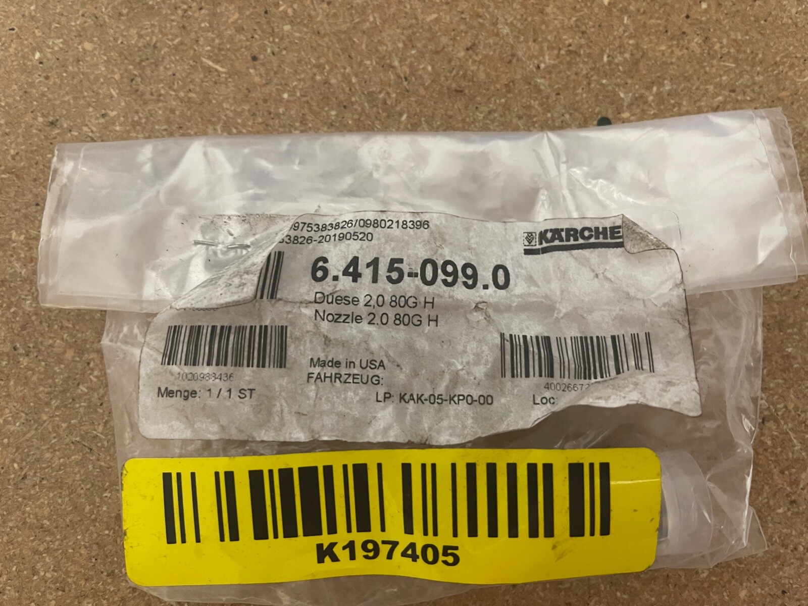 Karcher 6.415-099.0 Nozzle 80G H New
