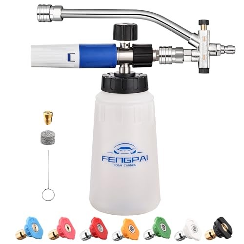 Foam Cannon for Pressure Washer with Dual Connector White FoamCannon Kits