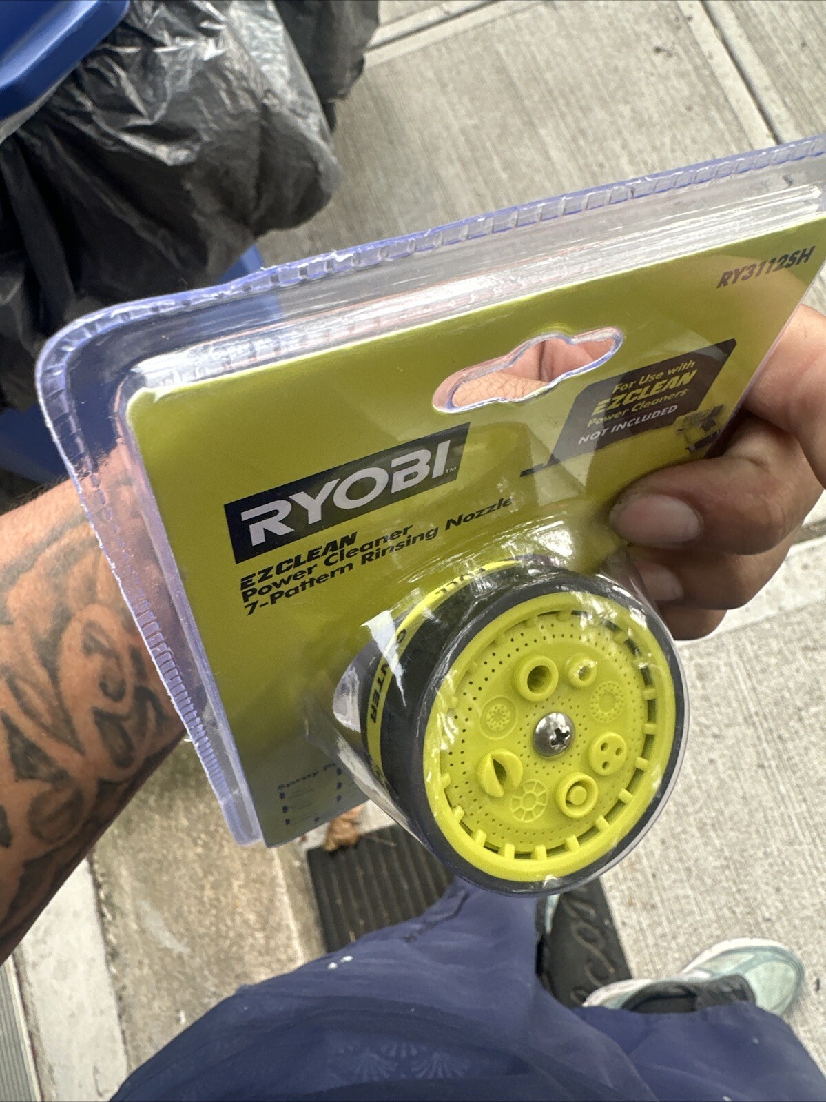Ryobi EZClean Power Cleaner 7 Pattern Rinsing Nozzle RY3112SH (B1)