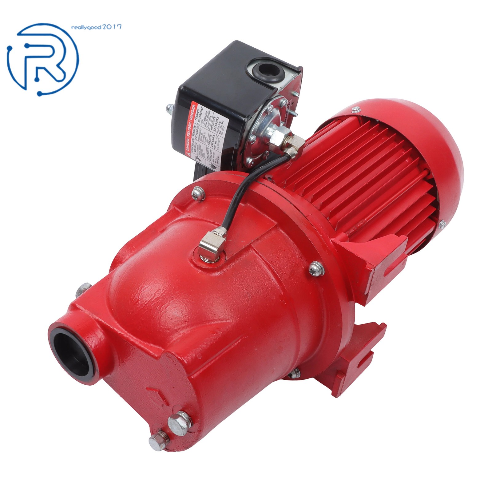 Shallow Well Jet Pump 3/4 HP, 13 GPM Dual Voltage (115/230 Volts), Red 97080701