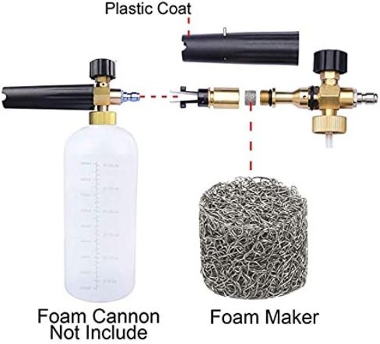 Foam Cannon Orifice Nozzle Tips and Foam Maker, Universal Replacement Foam Ge…
