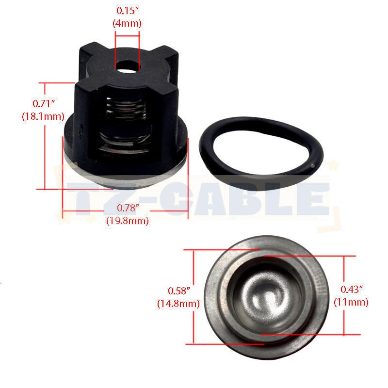 AR1828 Check Valve + AR1857 Packing Kit For Annovi Reverberi 18mm XR RK RKV RKA