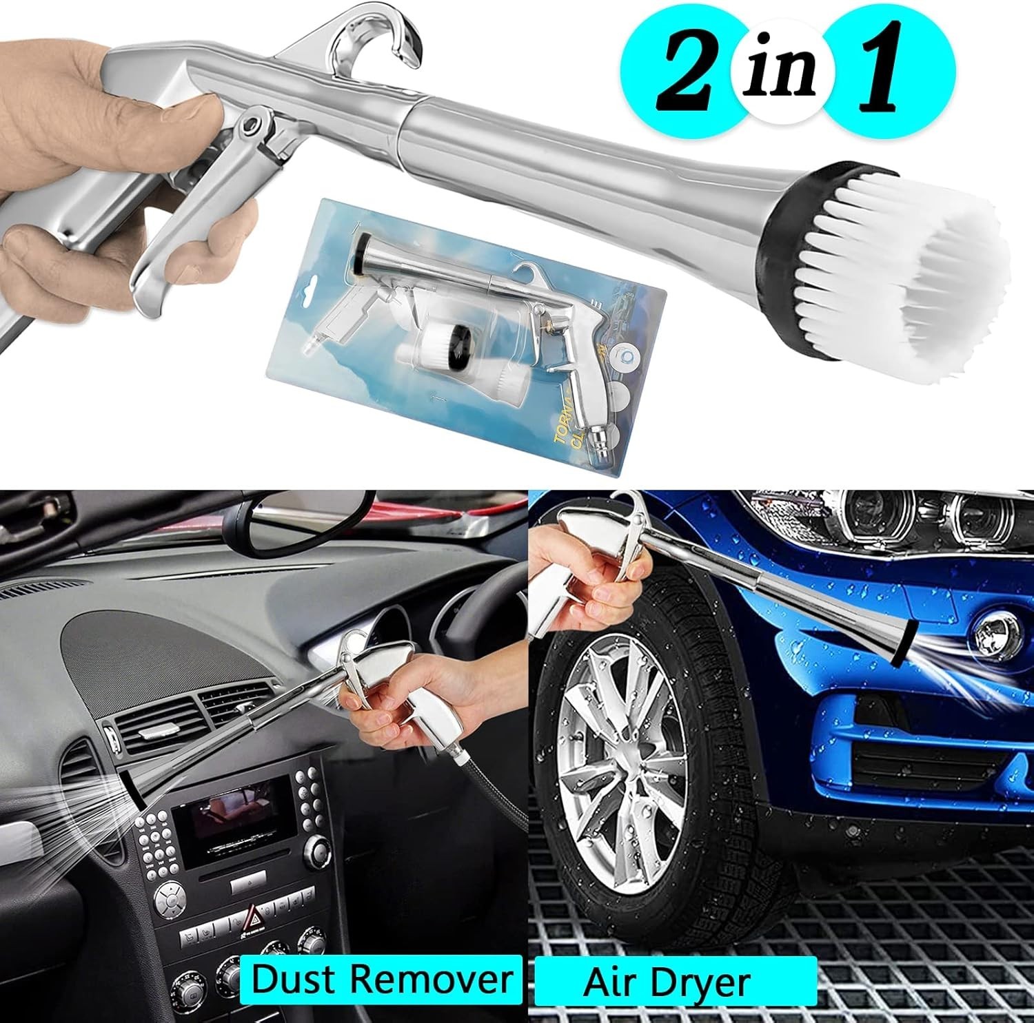 Car Cleaning Gun High Pressure Car Cleaning Tool Air Blow Gun Car Detailing Kit