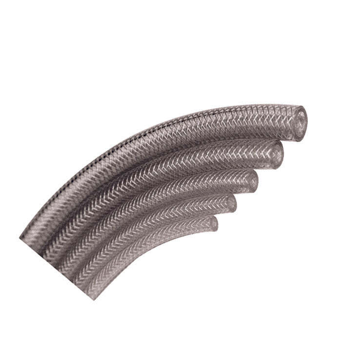 Clear Reinforced PVC Tubing, 1″ ID, 1-1/4″ OD, 75 PSI, 200 Feet