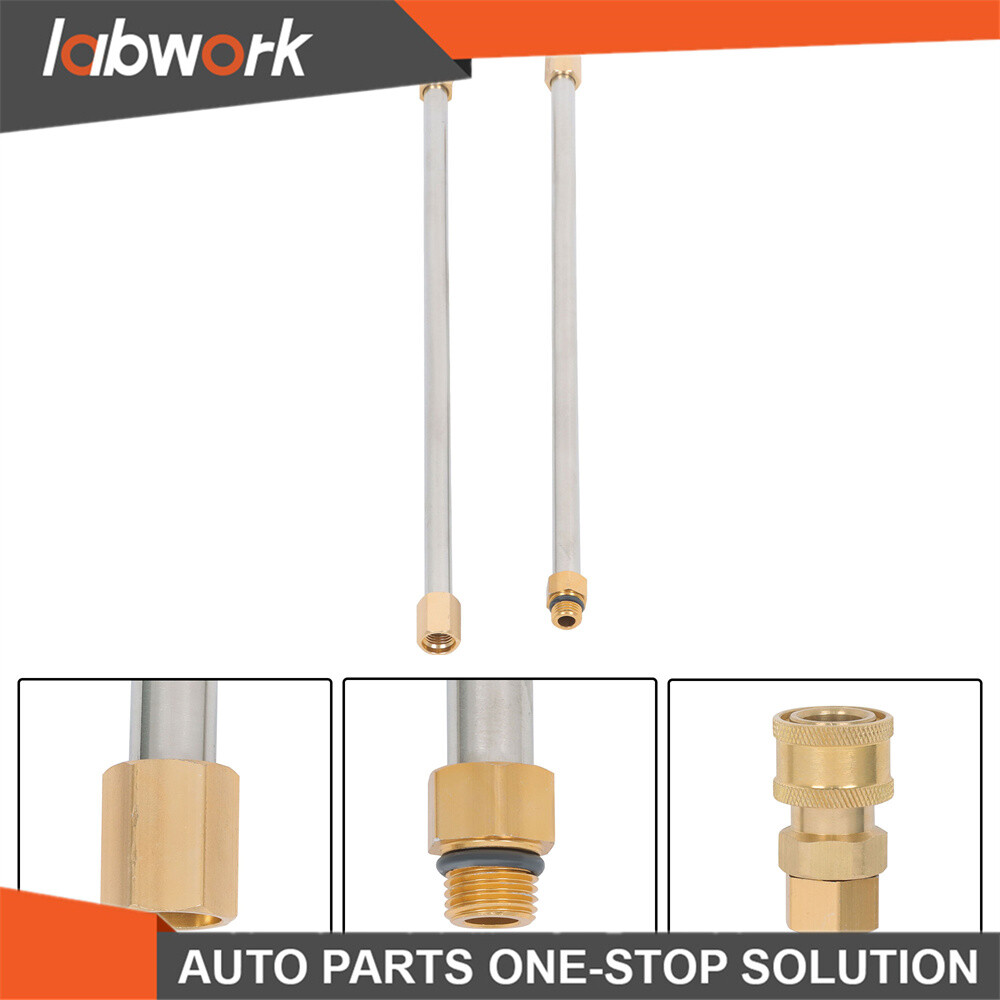 Labwork High Pressure Washer Gun Extension Wand Lance Gutter Cleaner Nozzles Kit