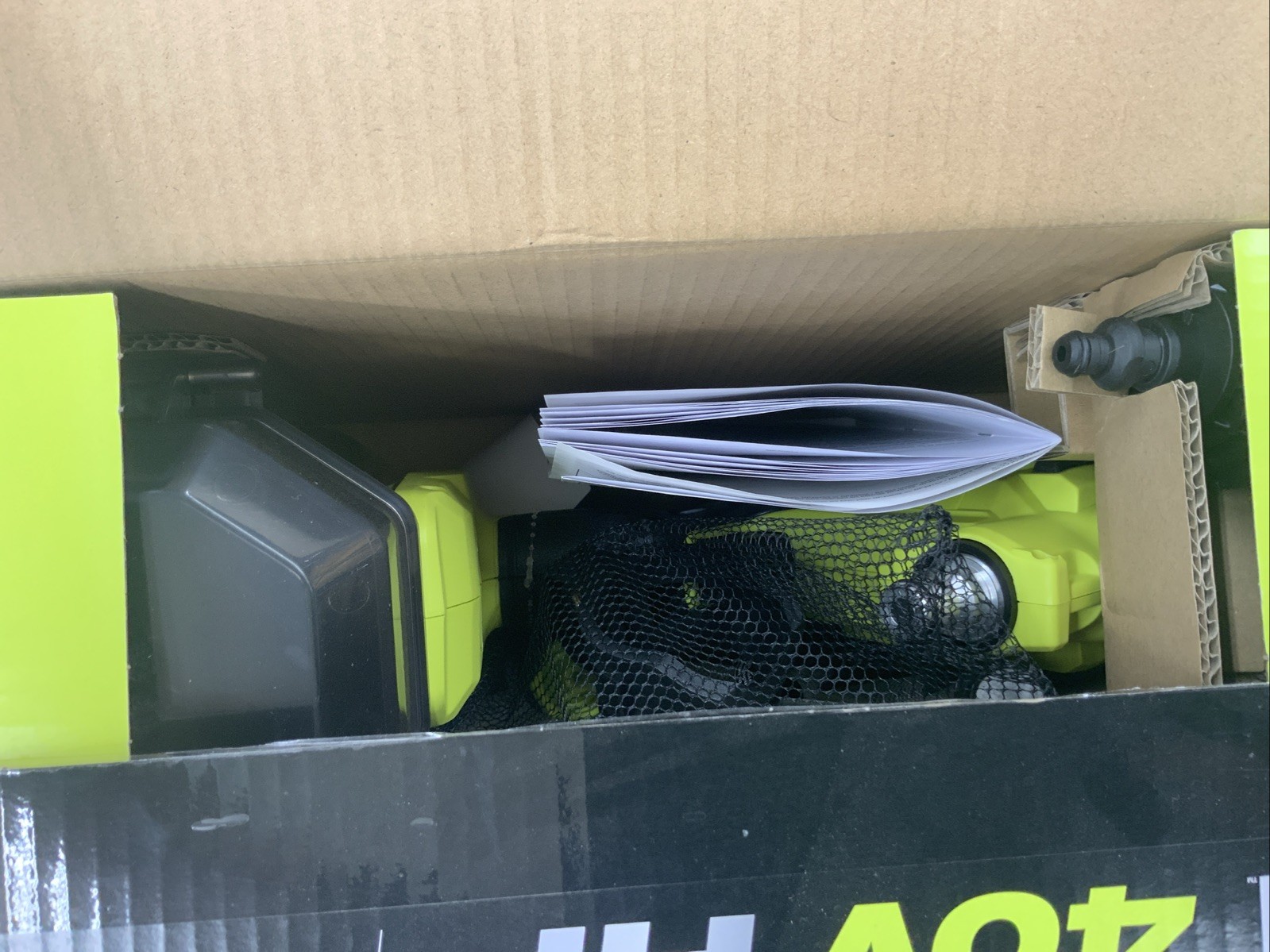 Ryobi 40v 600 PSI EZClean Cordless Power Cleaner RY124050VNM Tool Only OPEN BOX