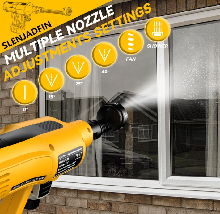 Cordless Pressure Washer for Dewalt 20V Battery 700 PSI Portable Handheld Power