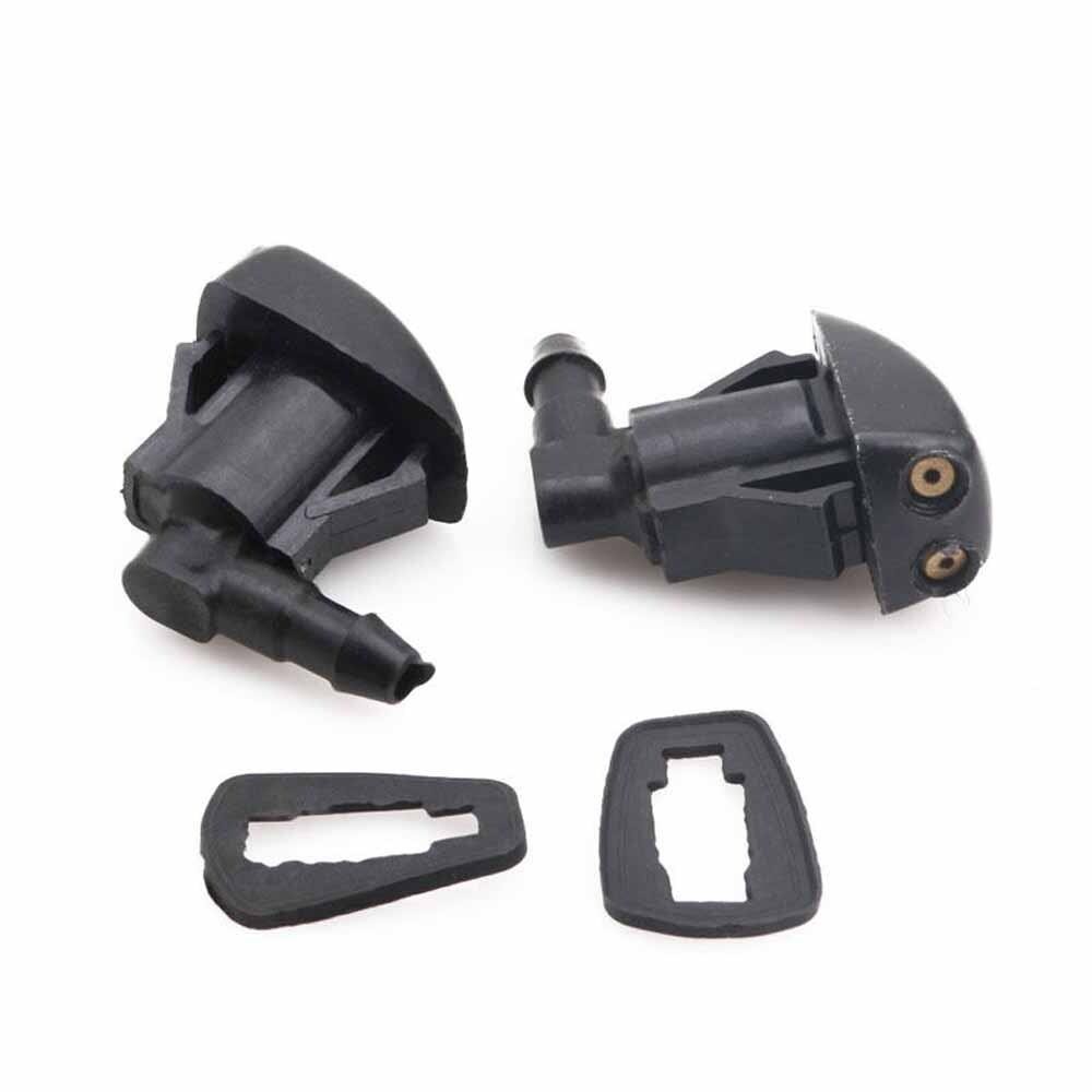 2pcs Car Front Windshield Washer Wiper Spray Nozzle Auto Exterior Accessories