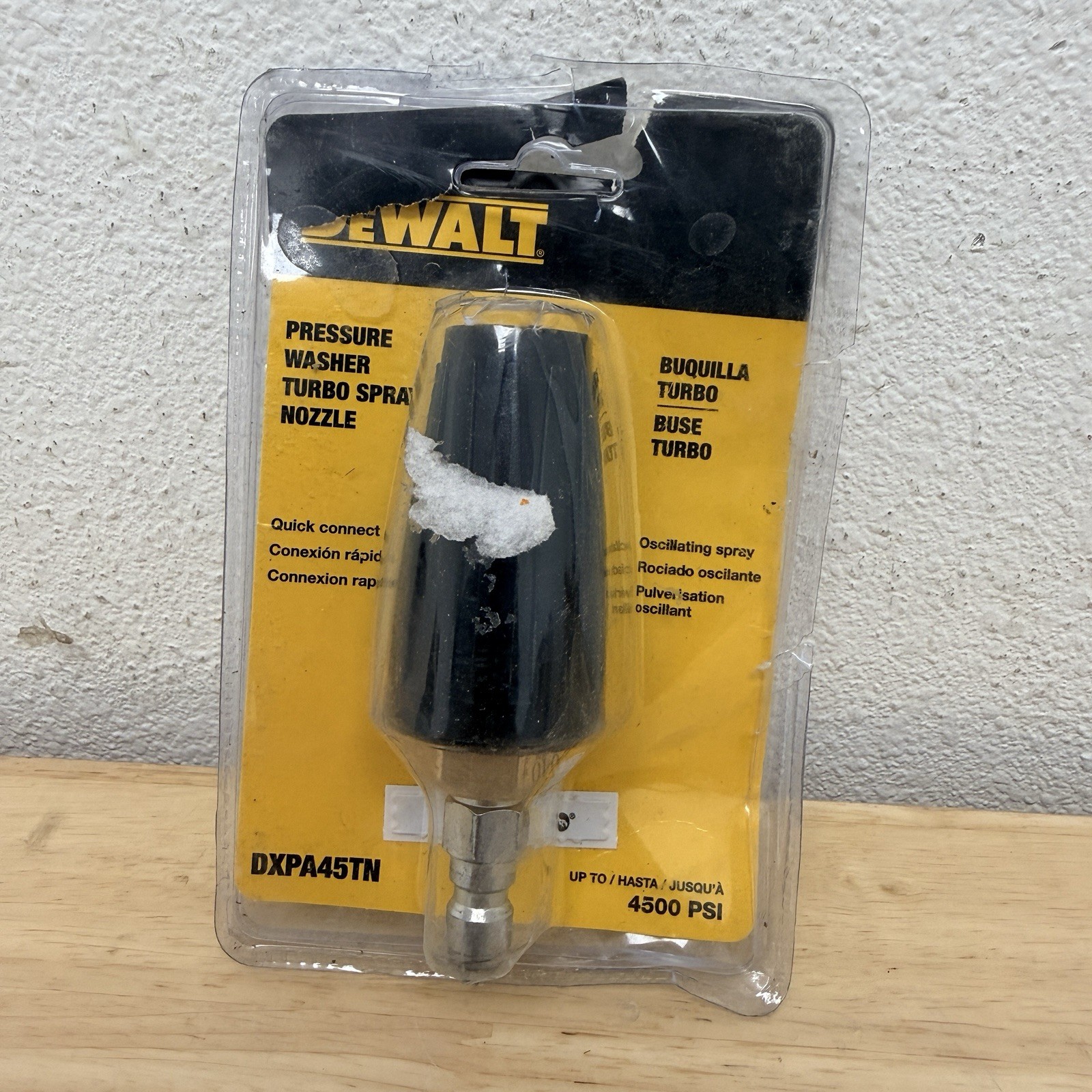 Dewalt DXPA45TN 4500 PSI Pressure Washer Turbo Spray Nozzle