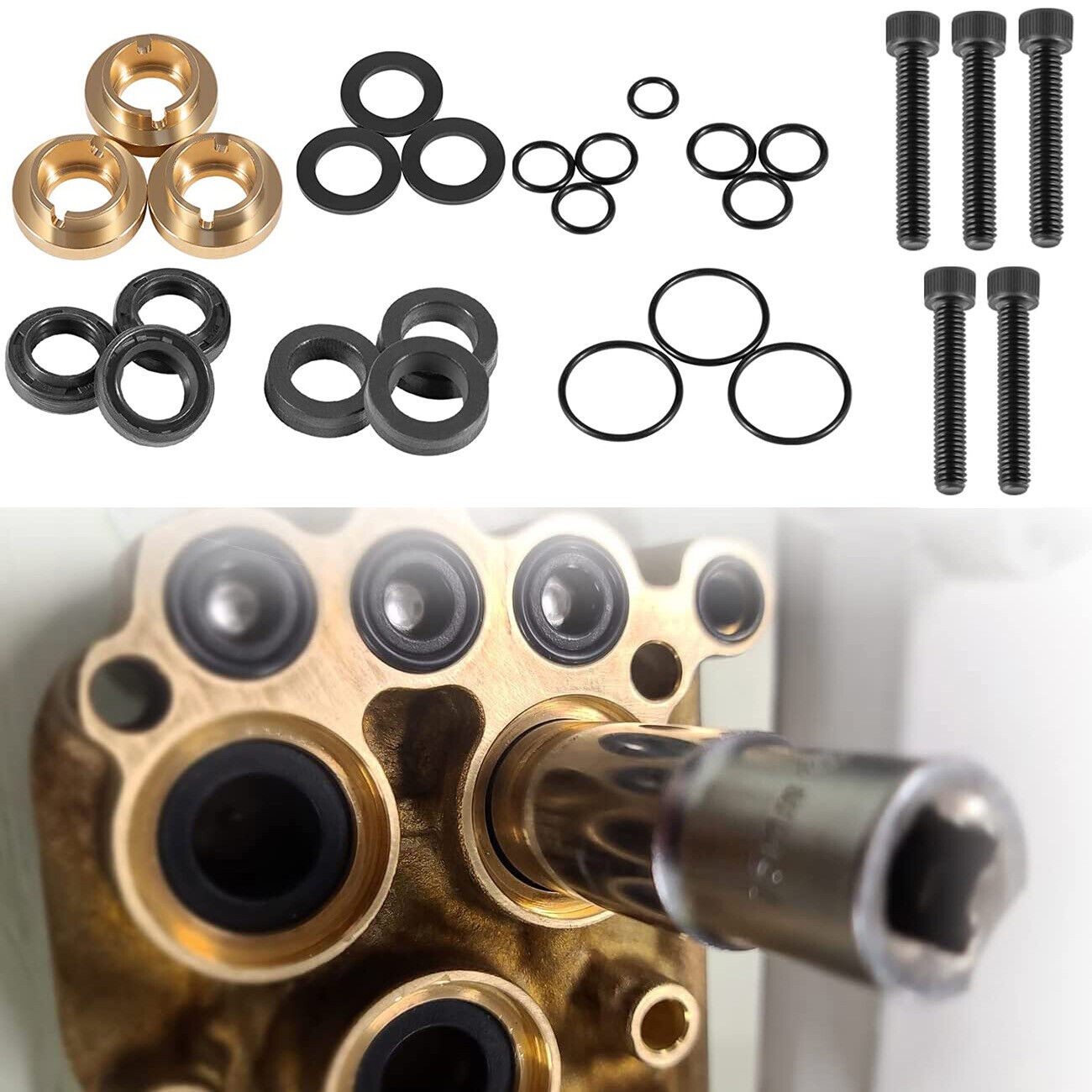 Pressure Washer Seal Kit Set For Briggs & Stratton 190595GS 190711GS