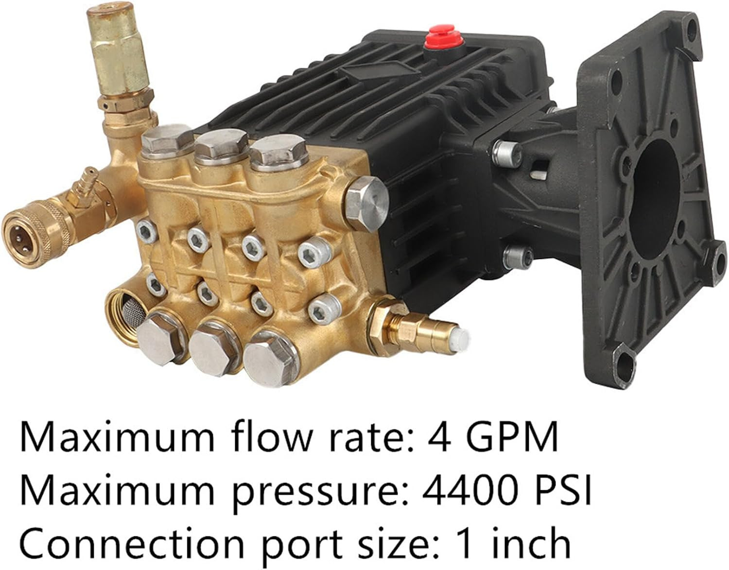 4400 PSI 4 GPM 1-Inch Shaft Pressure Wash Pump Used to Help Clean Walls, Roads E