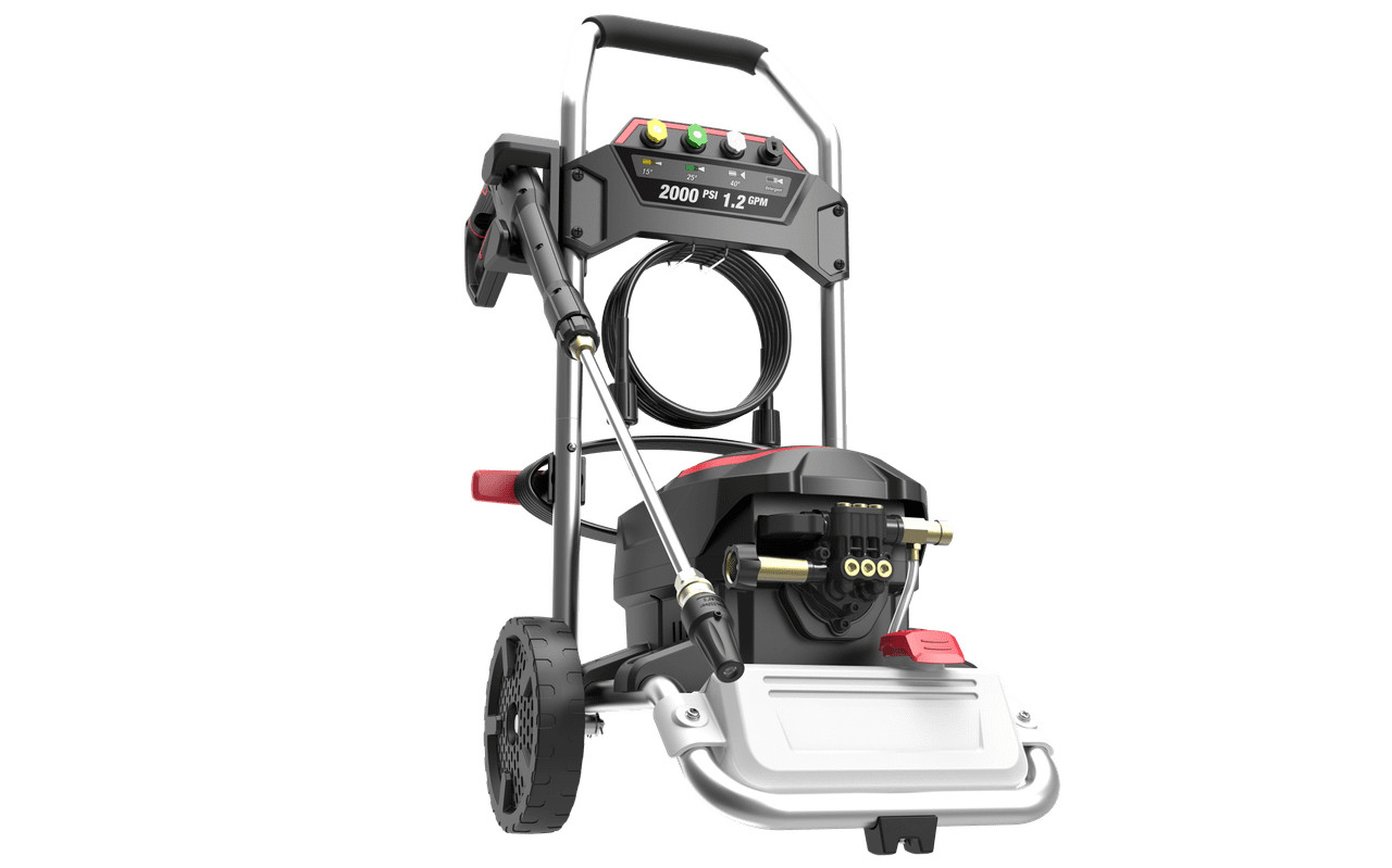 Hyper Tough Electric Pressure Washer, 2000 PSI, 1.2 GPM, 1800W Motor, Cold