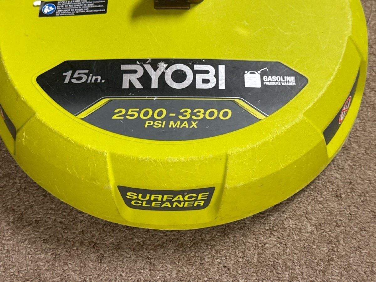 Ryobi 15 in. 3300 PSI Surface Cleaner for Gas Pressure Washer RY31sc (TDW038964)