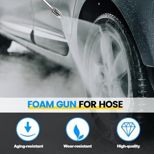 High Pressure Foam Gun for Garden Hose, Car Wash Soap Sprayer with 3.5oz/100cc P