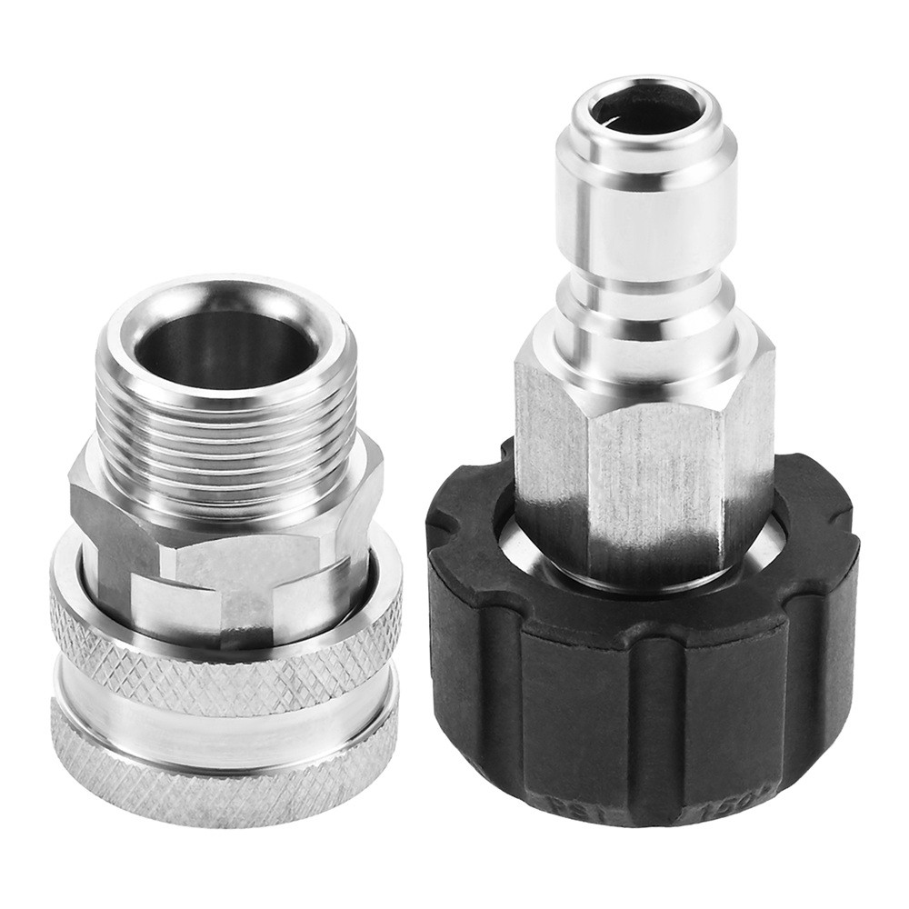 4Pcs Pressure Washer Adapter Set Quick Connect Kit Compatible with Guns Hoses