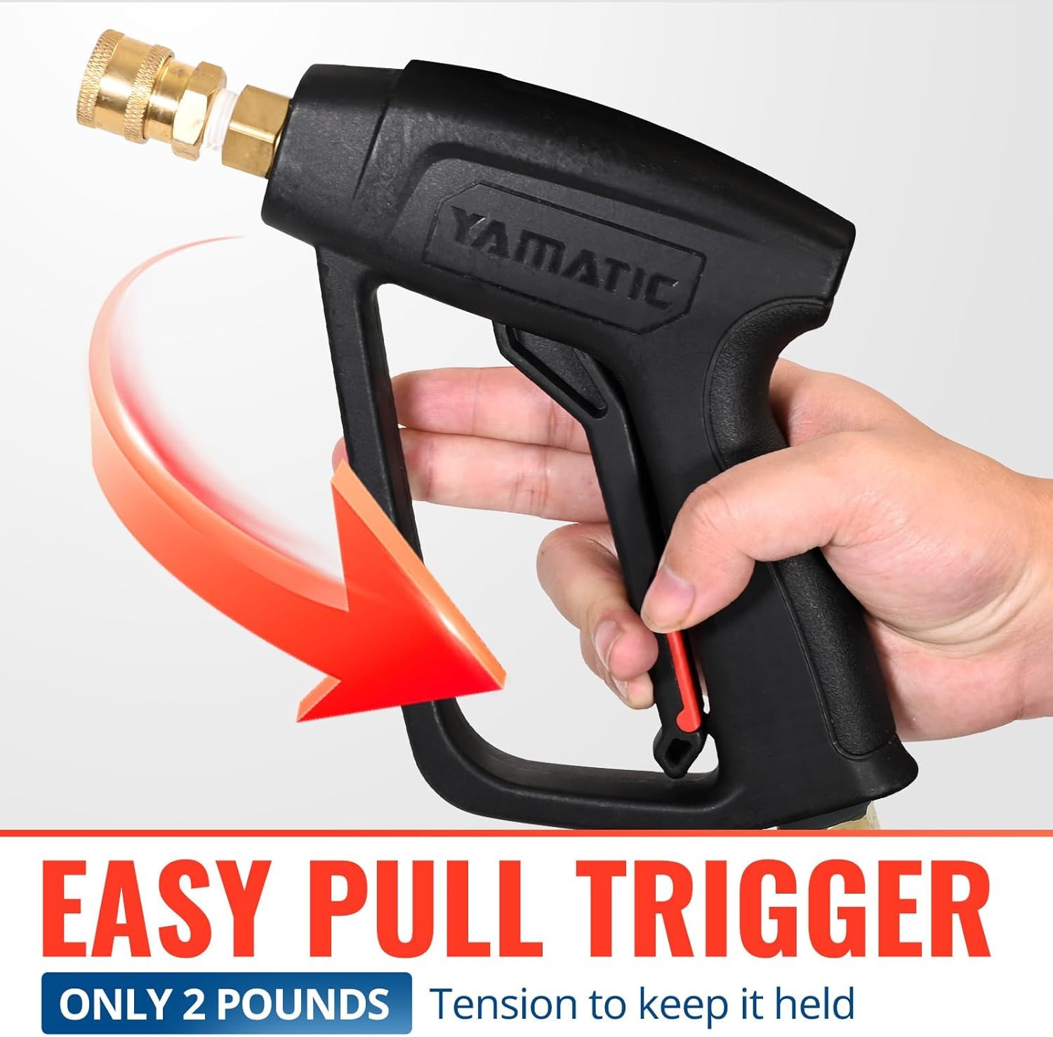 YAMATIC Pressure Washer Gun and Wand with 5 Spray Nozzles, M22-14Mm & M22-15Mm F
