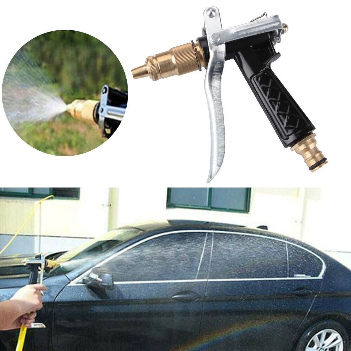 High Pressure Washer Rotating Turbo Nozzle Spray Tip Gun 1/4″ 3/4″ 3600-4000PSI