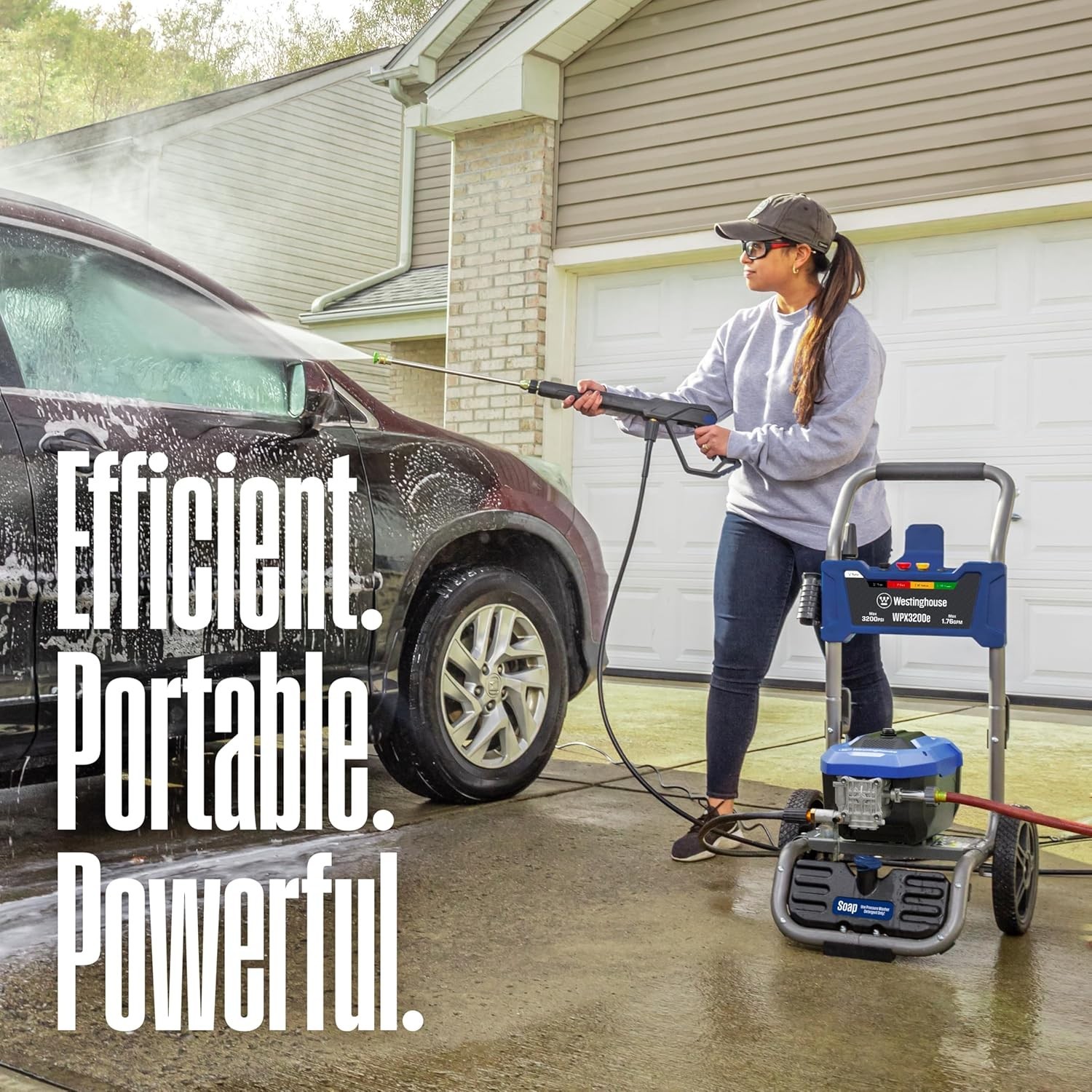Westinghouse WPX3200e Pressure Washer 3200 PSI 1.76 GPM Electric Soap Tank