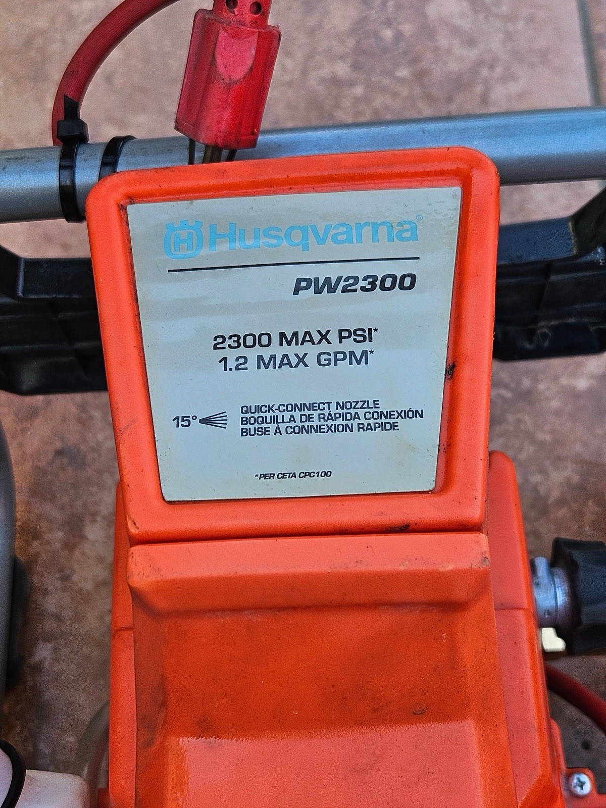 Husqvarna PW2300 Electric Pressure Washer 120v 14.5amp 2300 psi 1.2 GPS Local PU