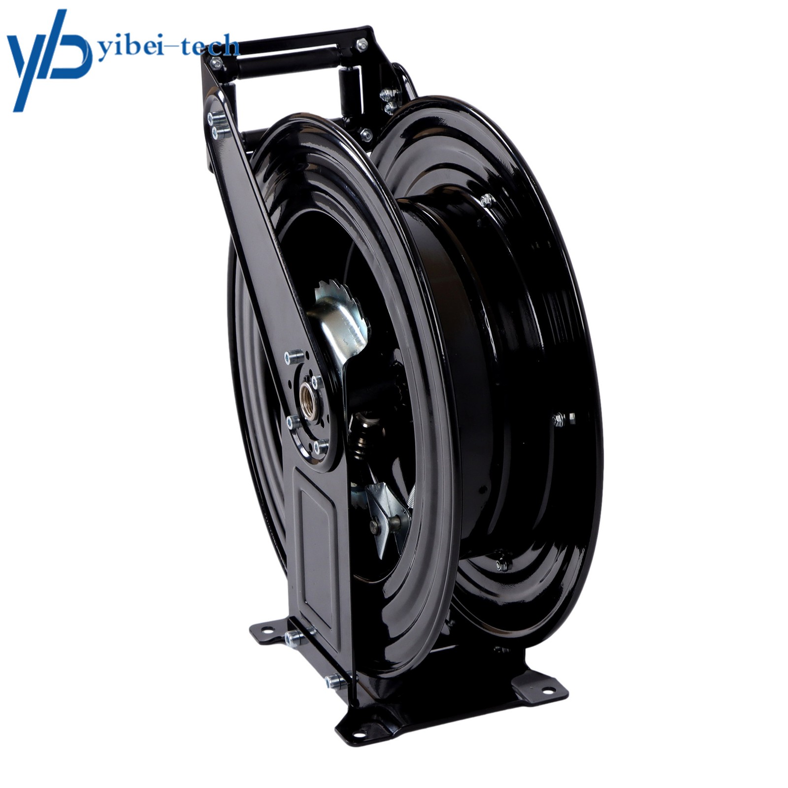Pressure Washer Hose Reel 50ft with Swivel Arm, 3/8″ NPT Outlet Pipe, 4000 PSI
