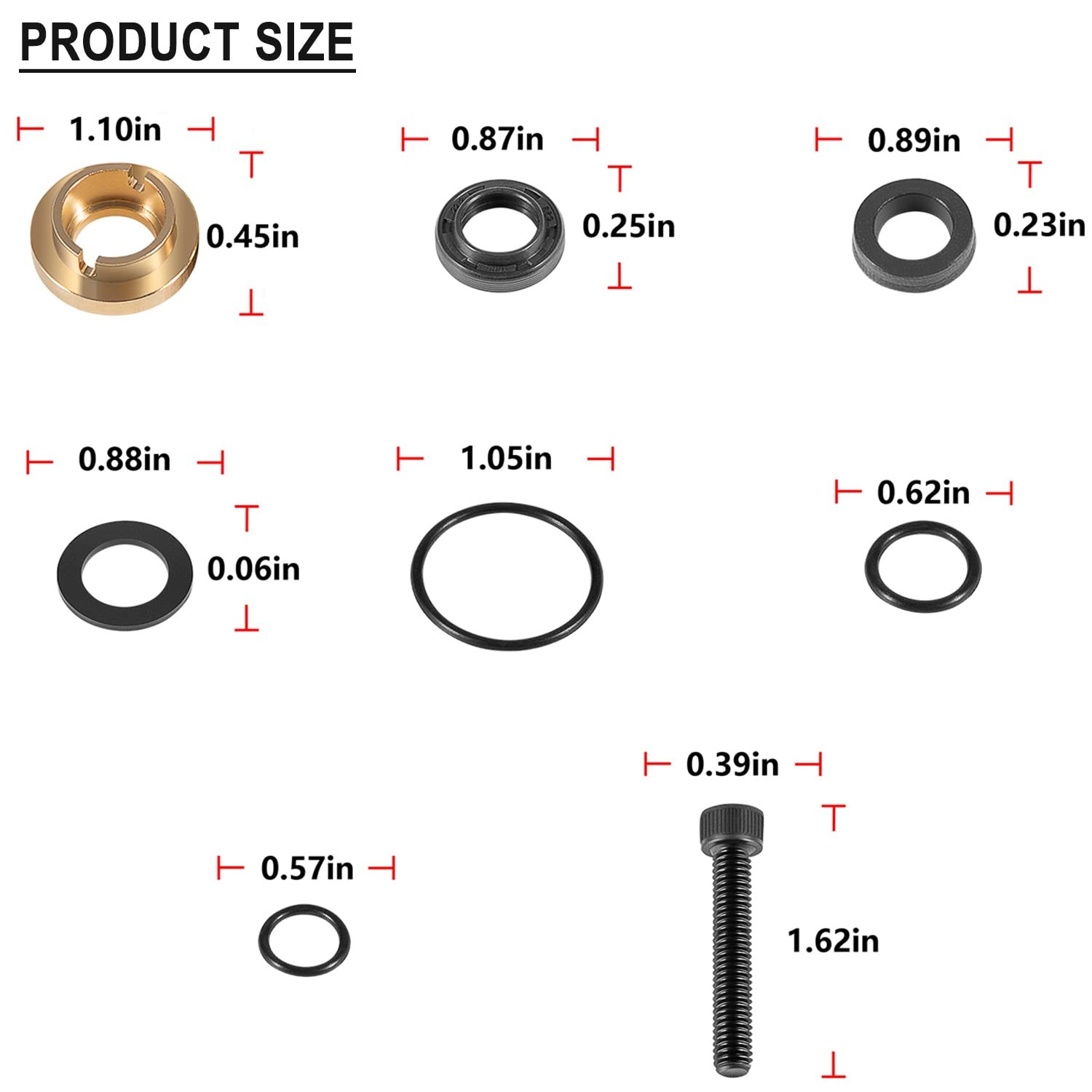 Complete Pressure Washer Seal Kit Seals Replacement Set Compatible Wit