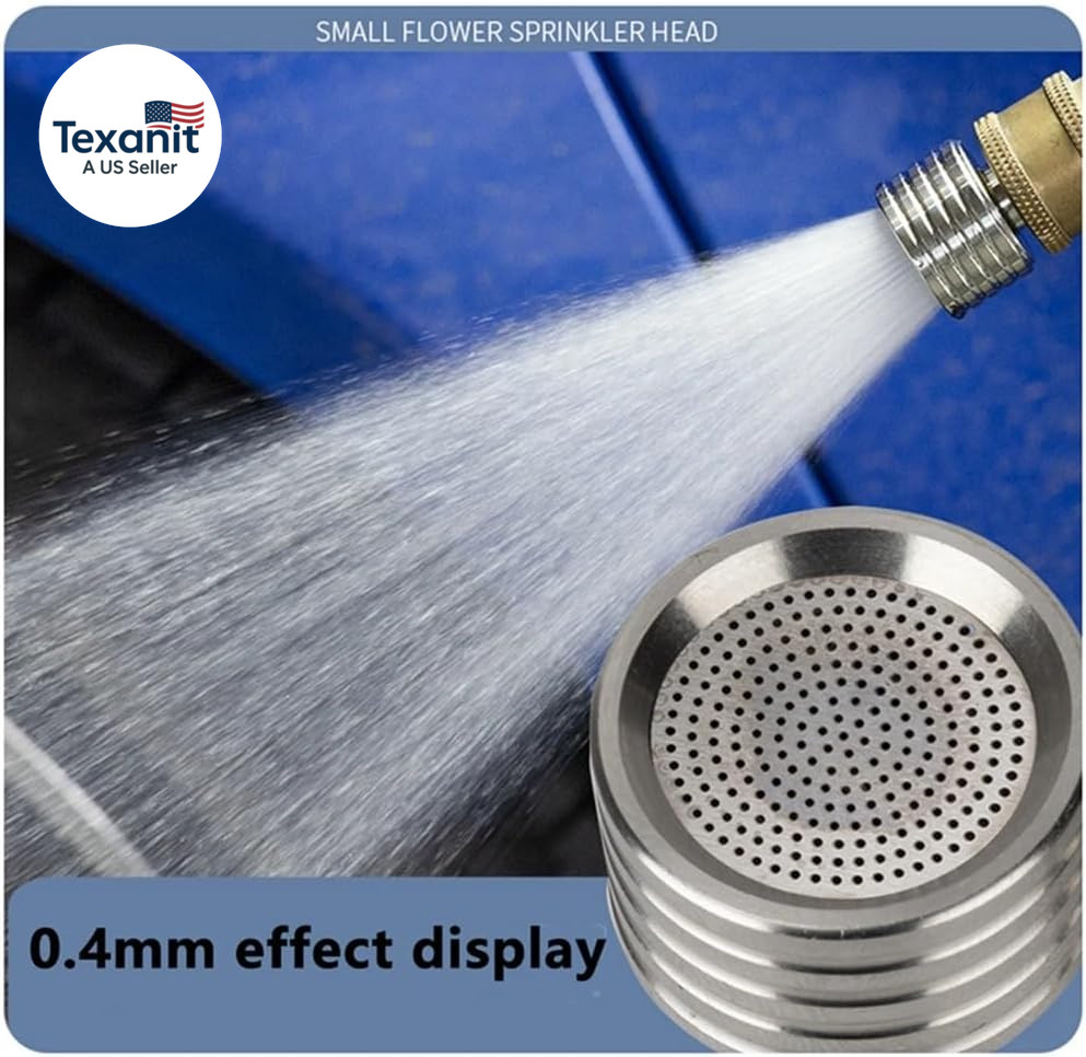 Pressure Washer Tips Spray Nozzle Soft Rain Shower Head Sprinkler with 1/4 Quick