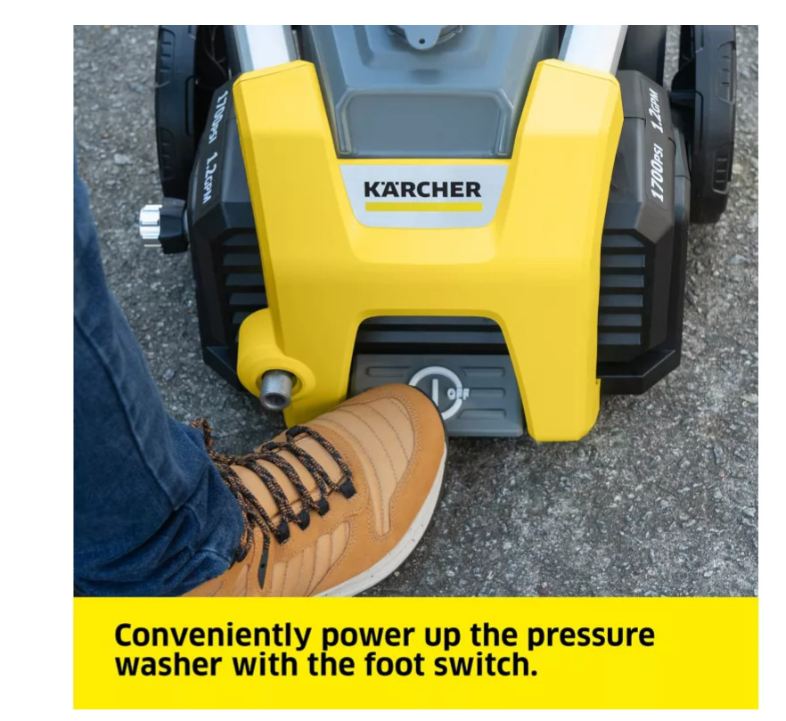 Karcher 1,700 PSI 1.2 GPM Electric Cold Water K1700 Pressure Washer, 20 ft. High