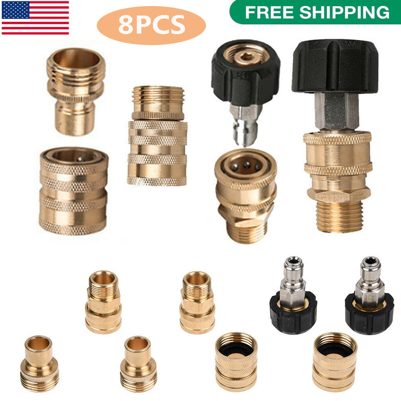 4000 PSI High Pressure Power Washer Spray Gun Wand Lance Nozzle Tip Hose Kit US