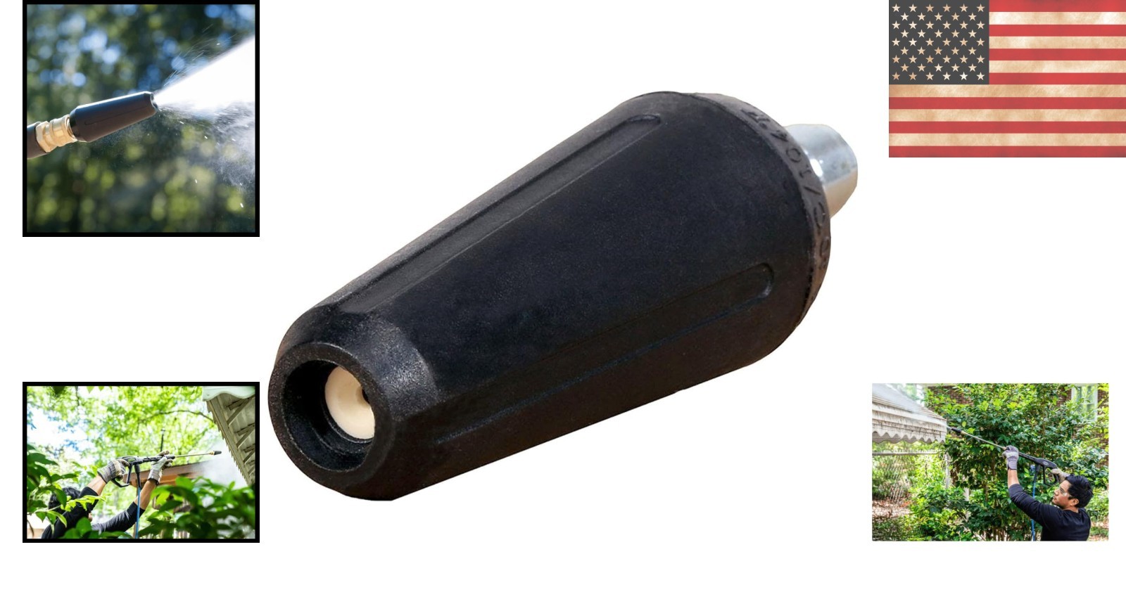 High-Performance 2000 PSI Turbo Nozzle with Quick Connect for Perfect Cleaning