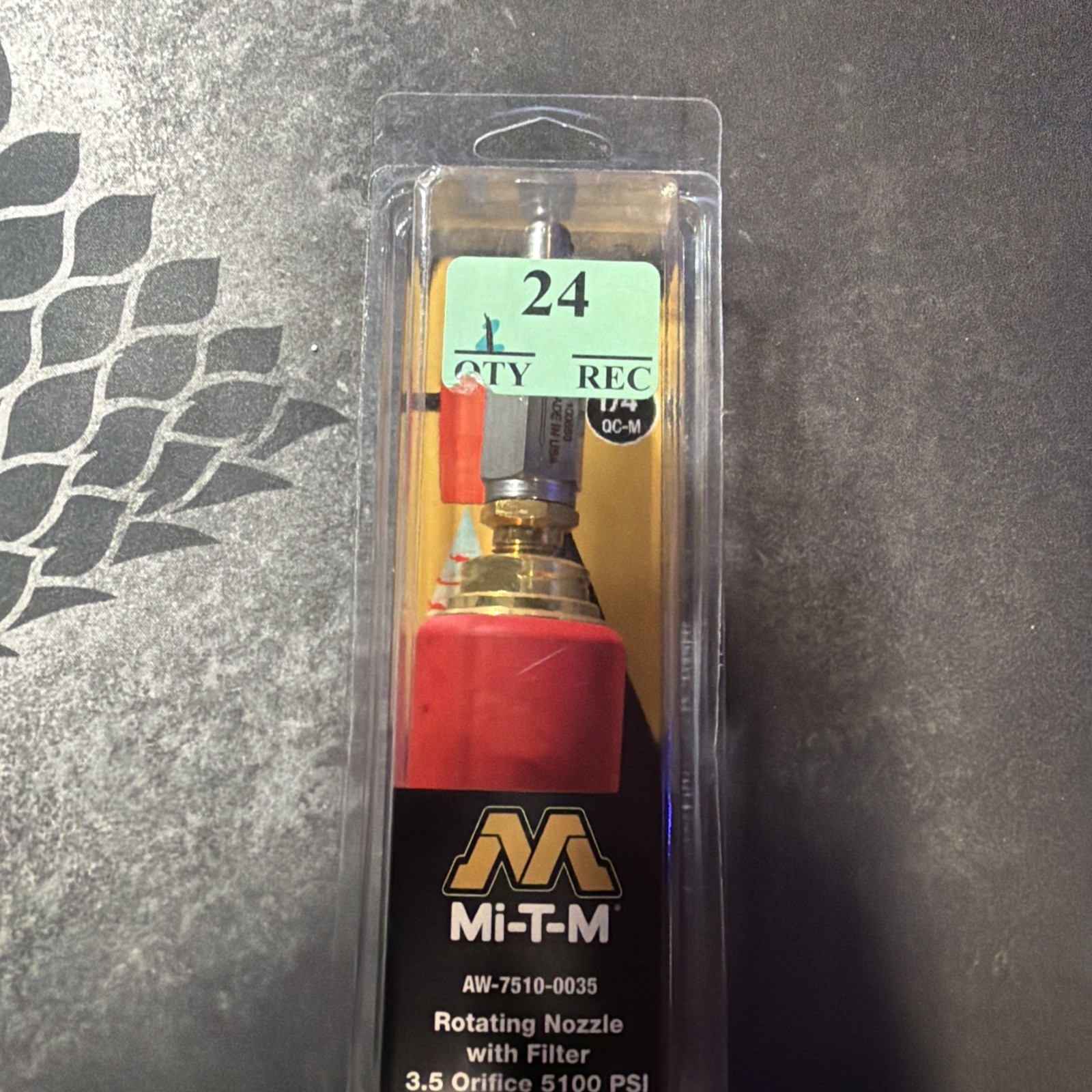 NIB Mi-T-M 3.5 Rotating Pressure Washer Nozzle AW-7510-0035 5100 Psi