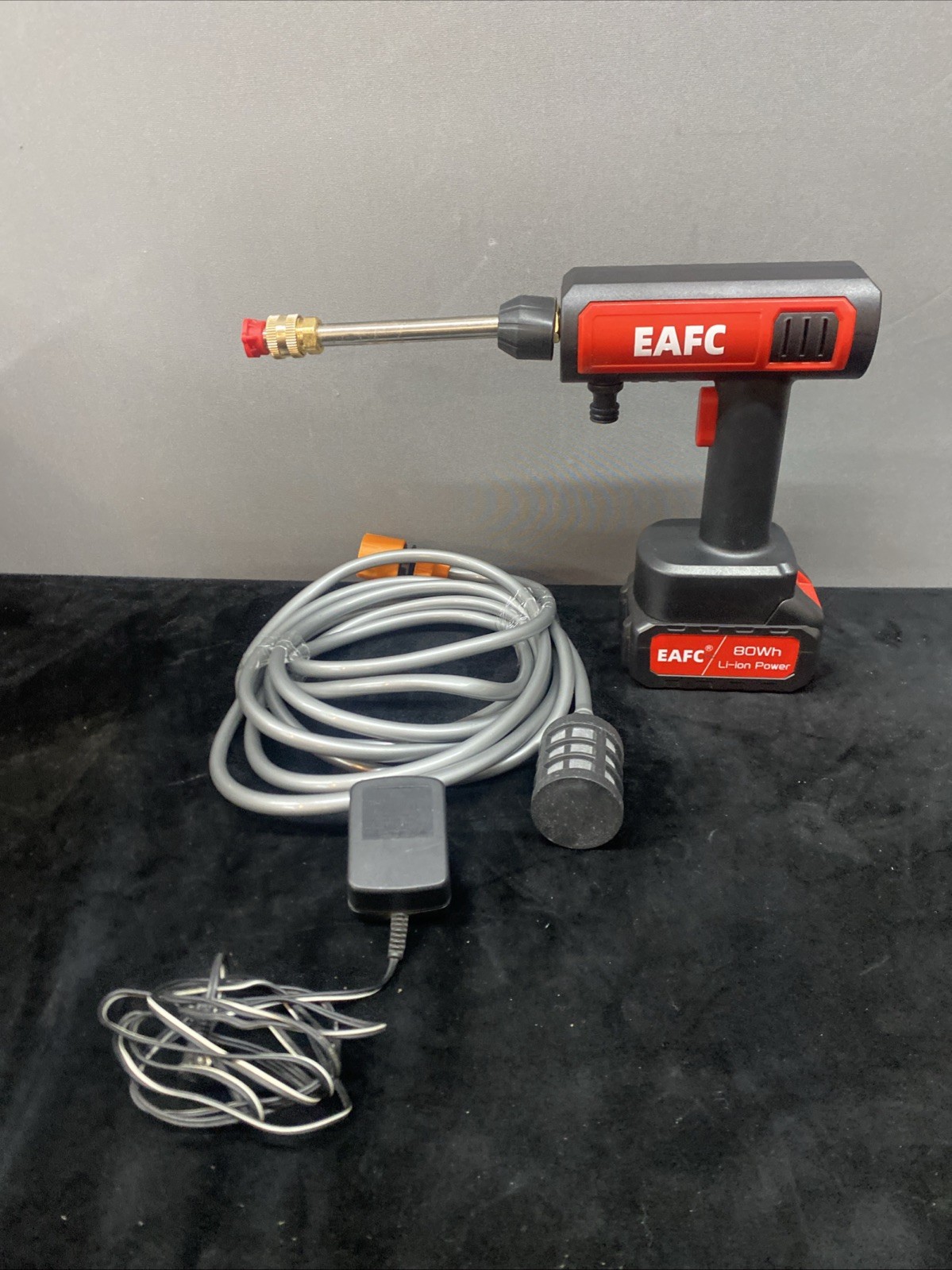 Cordless High Pressure Car Washer Spray Water Gun 20000mAh Foam Generator Used