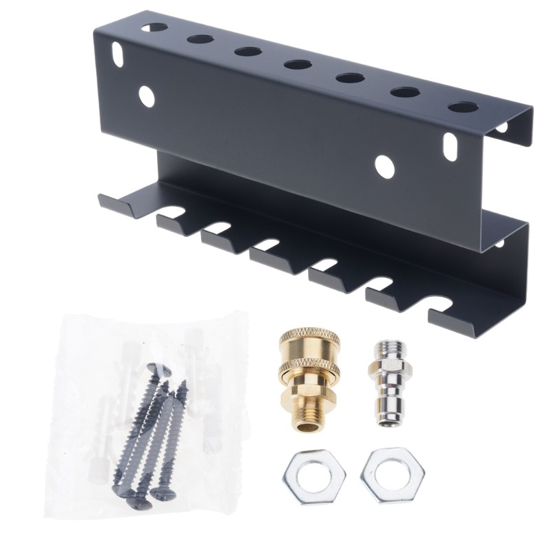 Wall Mount Pressure Washer Organiser For Guns Nozzles Tools Car Wash Accessories