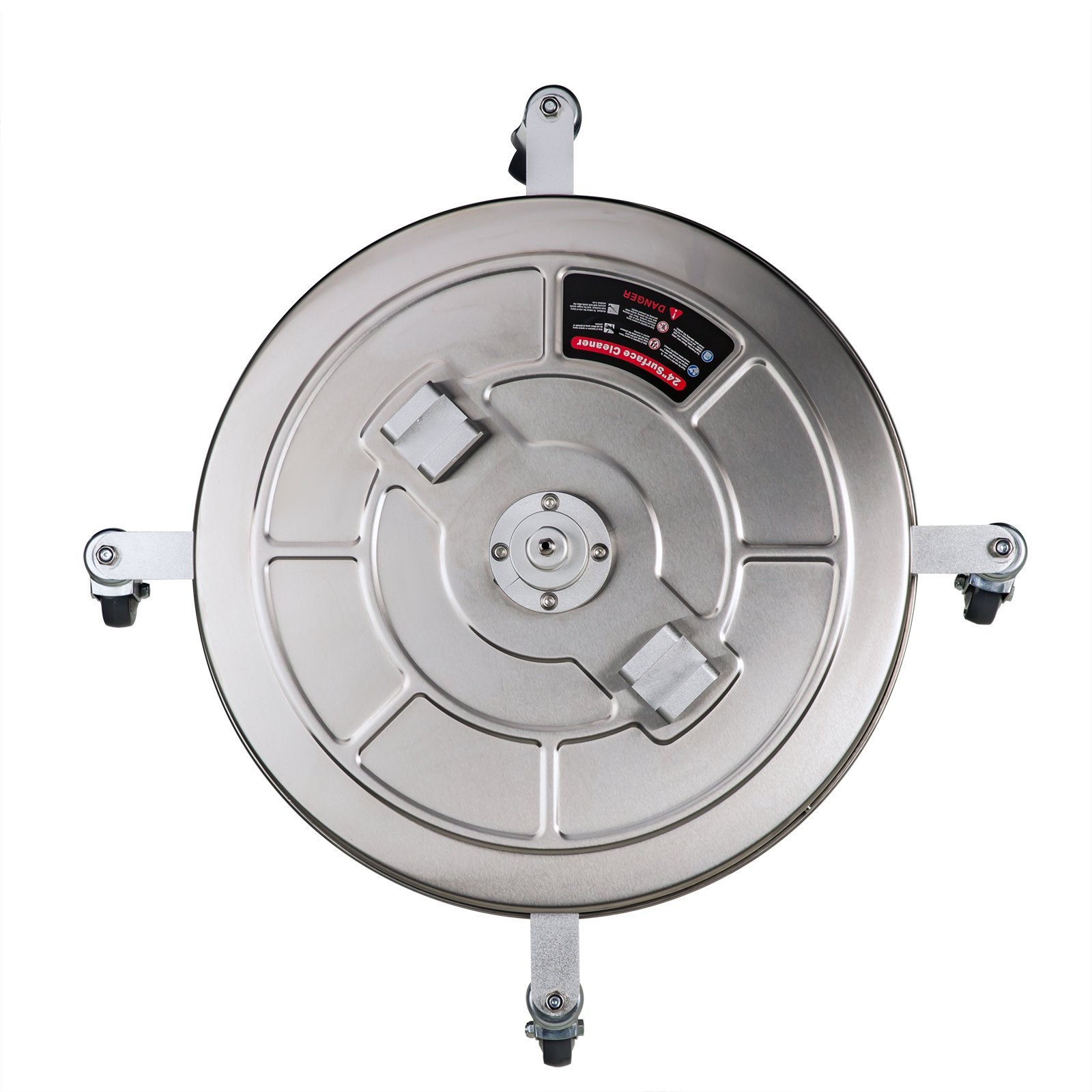 24″ Pressure Washer Surface Cleaner W/ Handle & 4 Spinner Wheels 8GPM