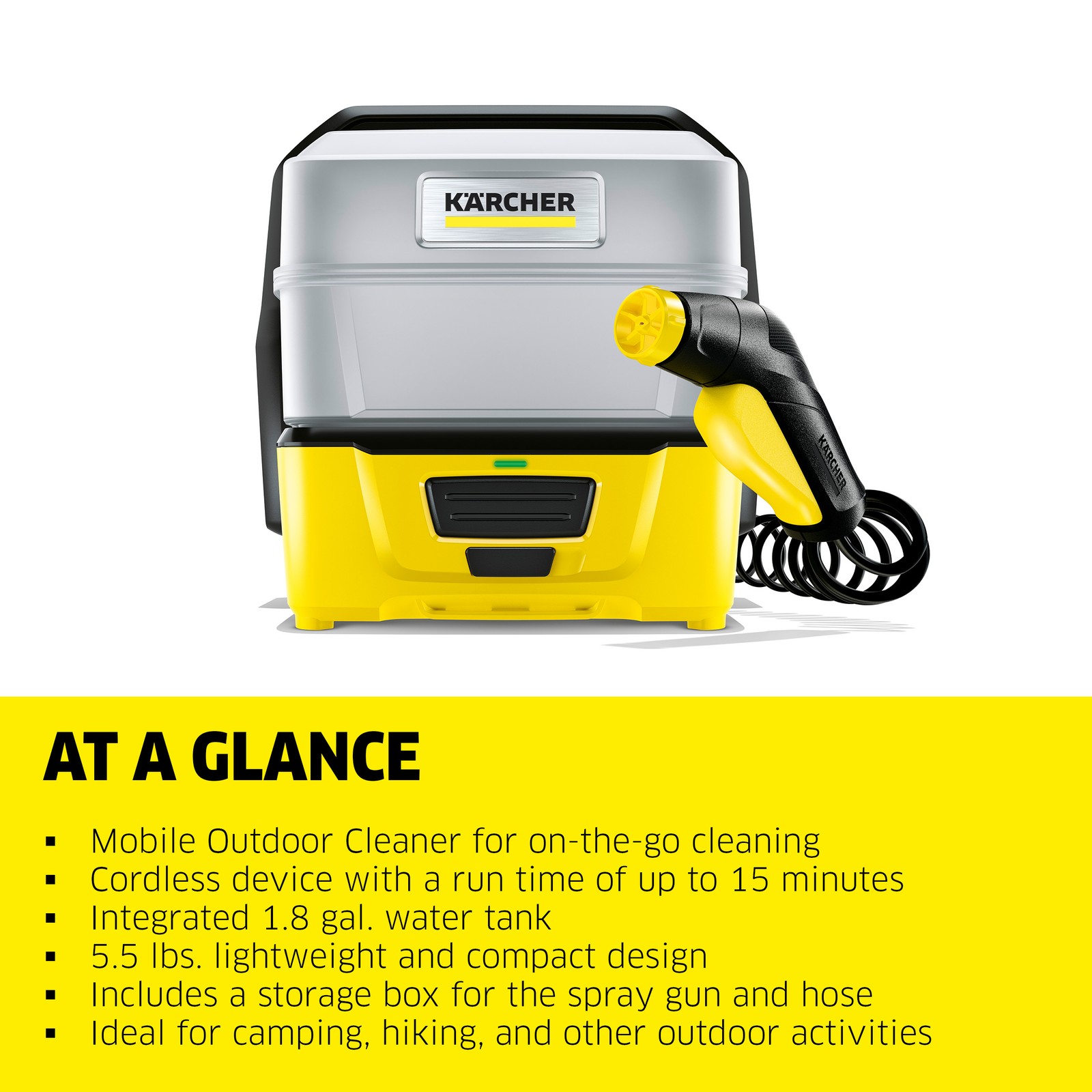 Kärcher OC 3 Plus, Cordless Pressure Washer, Pets/Bikes/Outdoor Tools – NEW