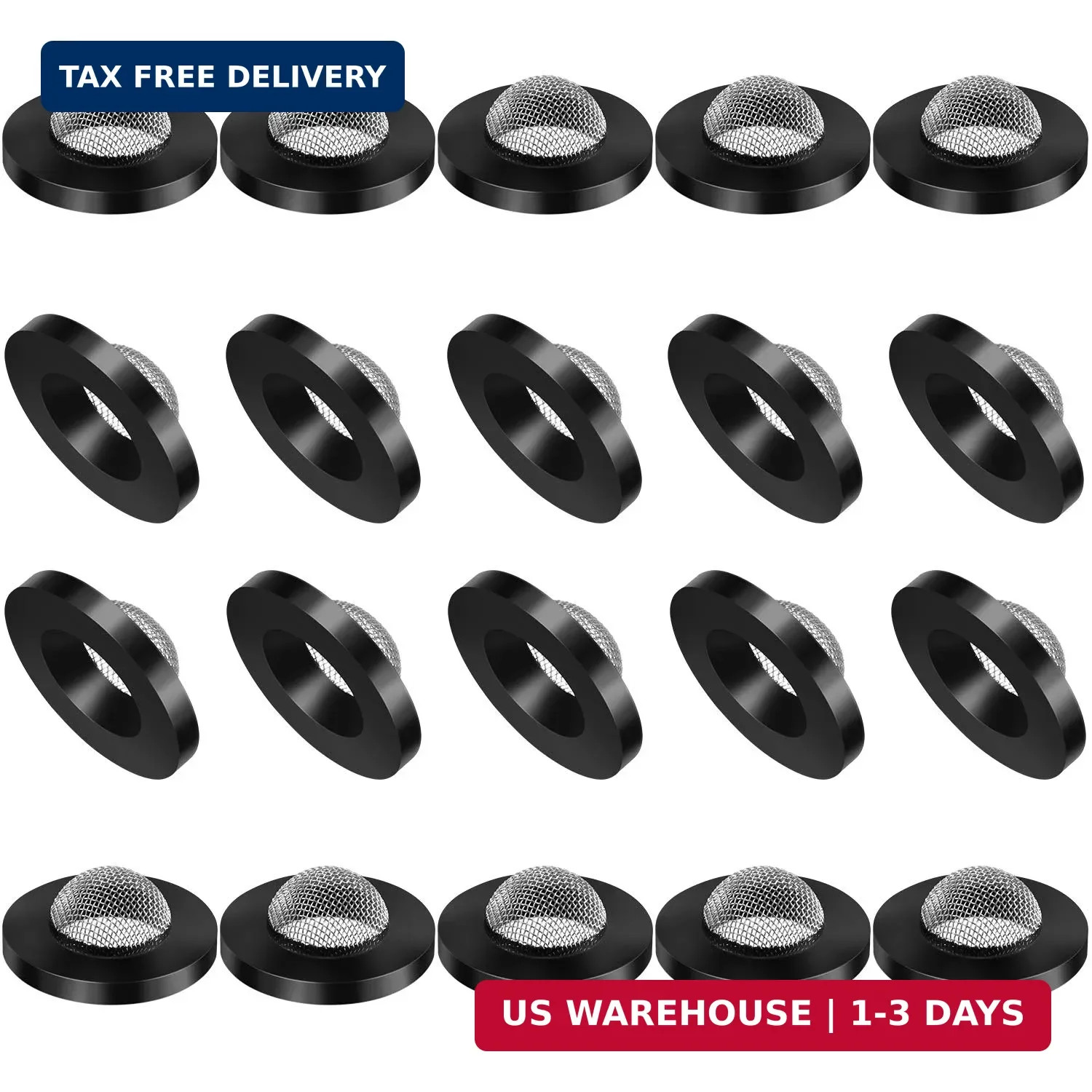 20 Pcs Hose Washers with Screen Filter for 1″ Inlet, Fits 5/8″ & 3/4″ Hoses
