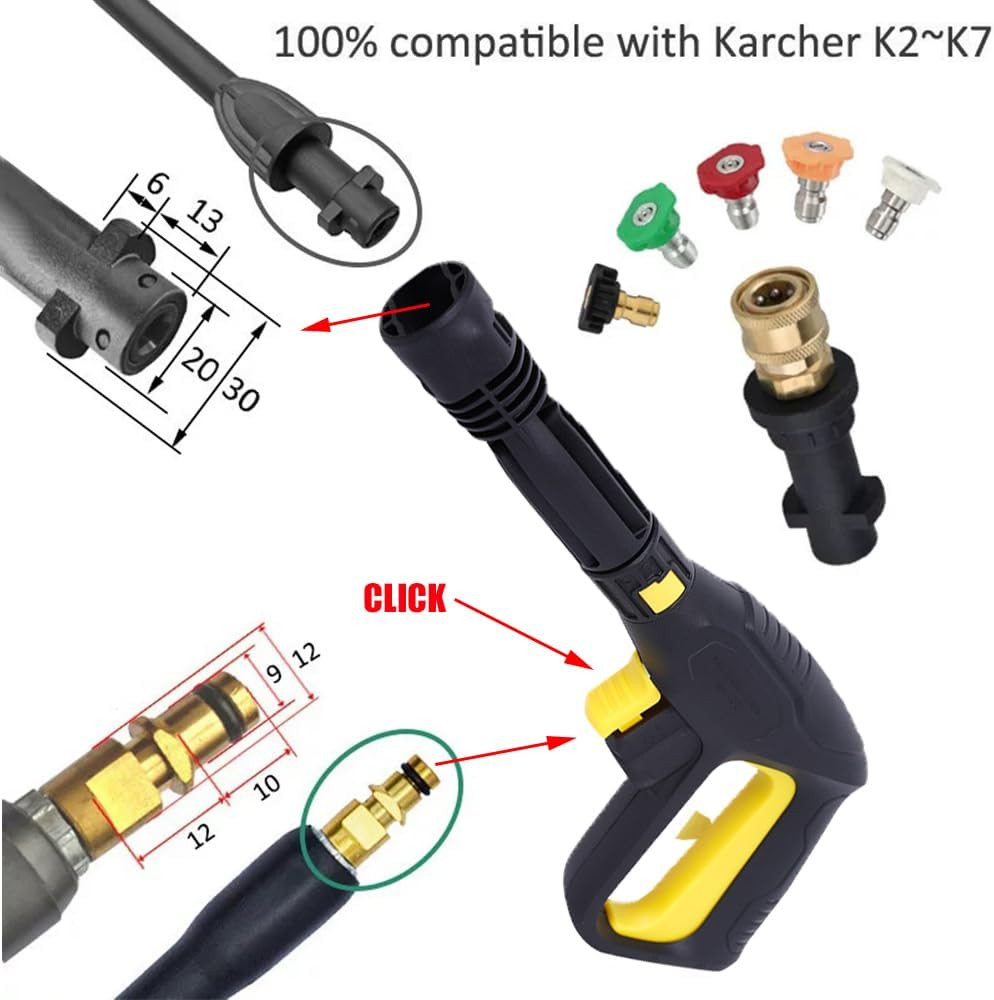 Pressure Washer Gun for Karcher, Replacement Pressure Washer Gun High Pressure W