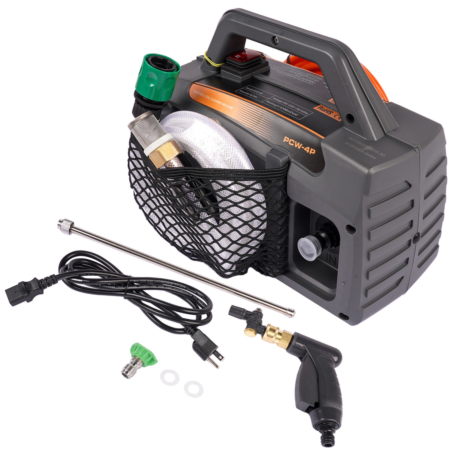Updated ZPB140 HVAC Coil Cleaning Portable Pressure Washer 80W 120V/60Hz 4L/min