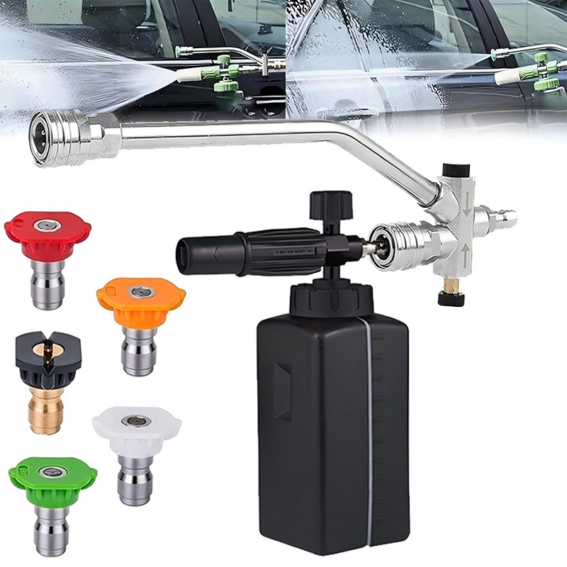 Tool Daily Foam Cannon for Pressure Washer with Double Tip Attachment,Dual Lance