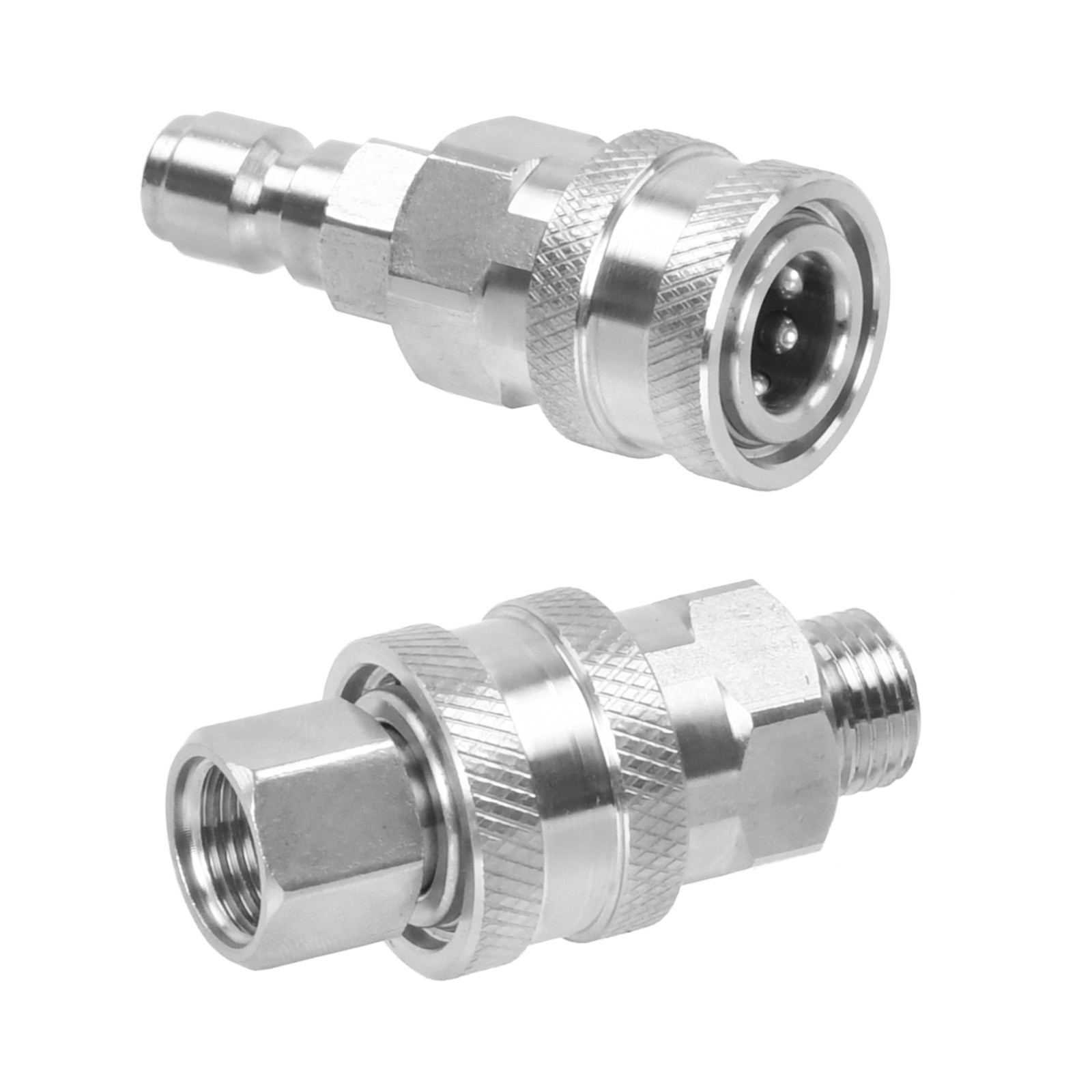 4PC 1/4″ NPT Stainless Steel Quick Connect Fitting Pressure Washer Adapter Set