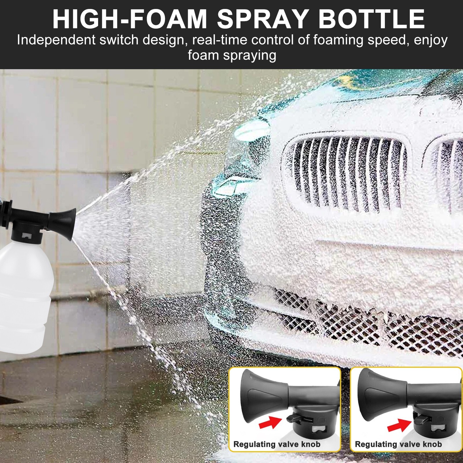 110V Electric Pressure Washer for Car & Home Cleaning, 2800W High Power