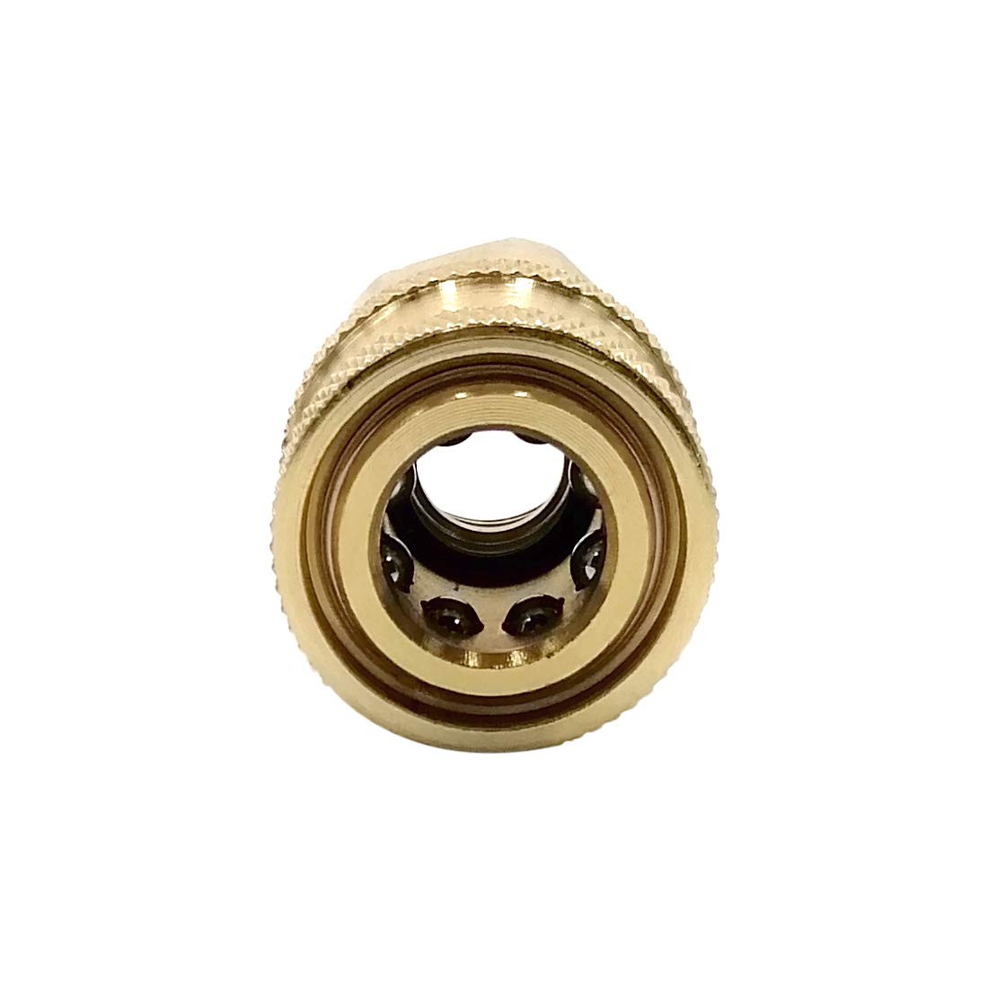 Pressure Washer Couplers Brass Fittings, 2 Pack 3/8 inch Quick Connect to Fem…
