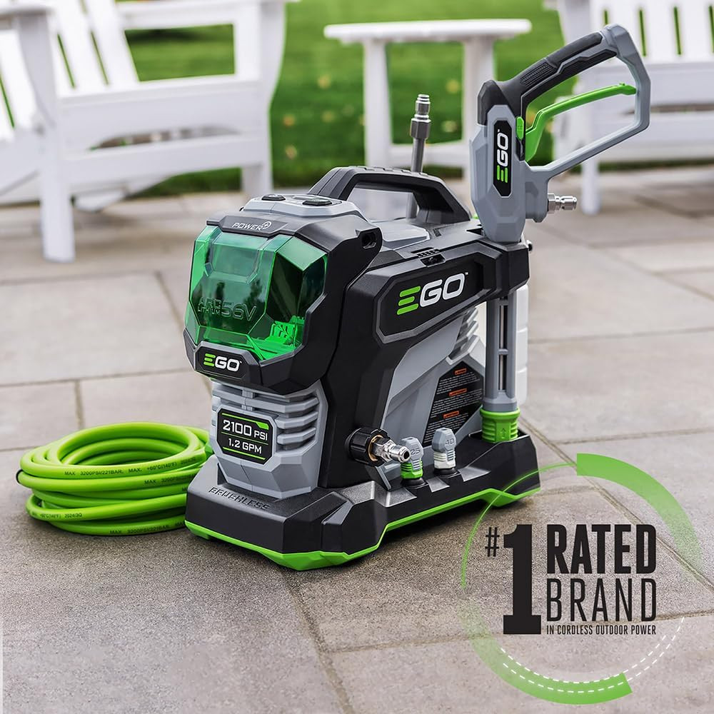 EGO Power+ Electric Pressure Washer, 2100 PSI Power Washer