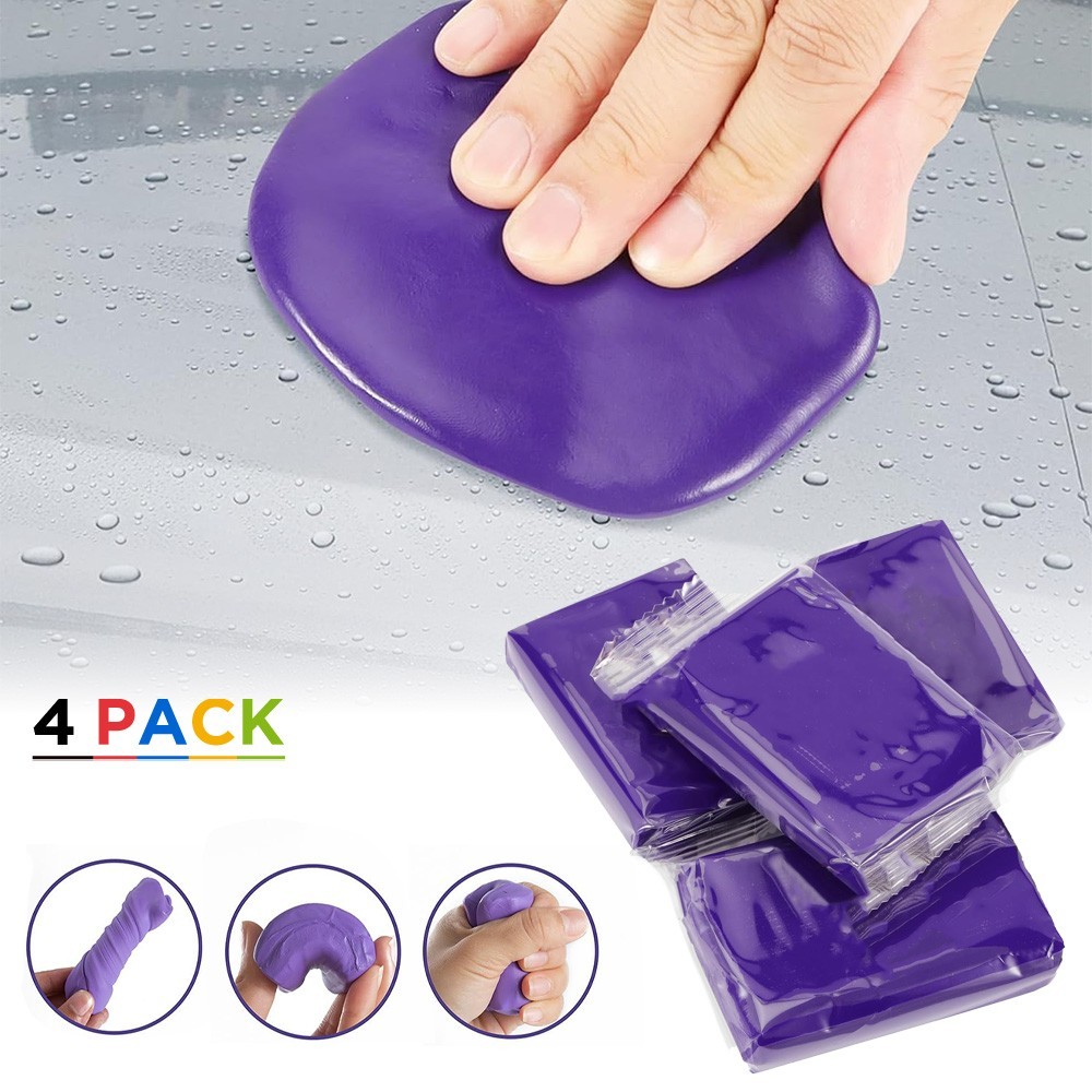Car Clay Bar 4 Pack 400g Premium Grade Clay Bars Detailing Magic Clay Bar Purple
