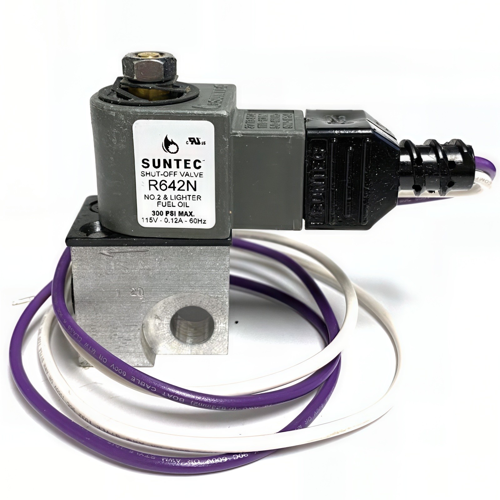 Suntec Fuel Solenoid Valve, 110-120V Gray