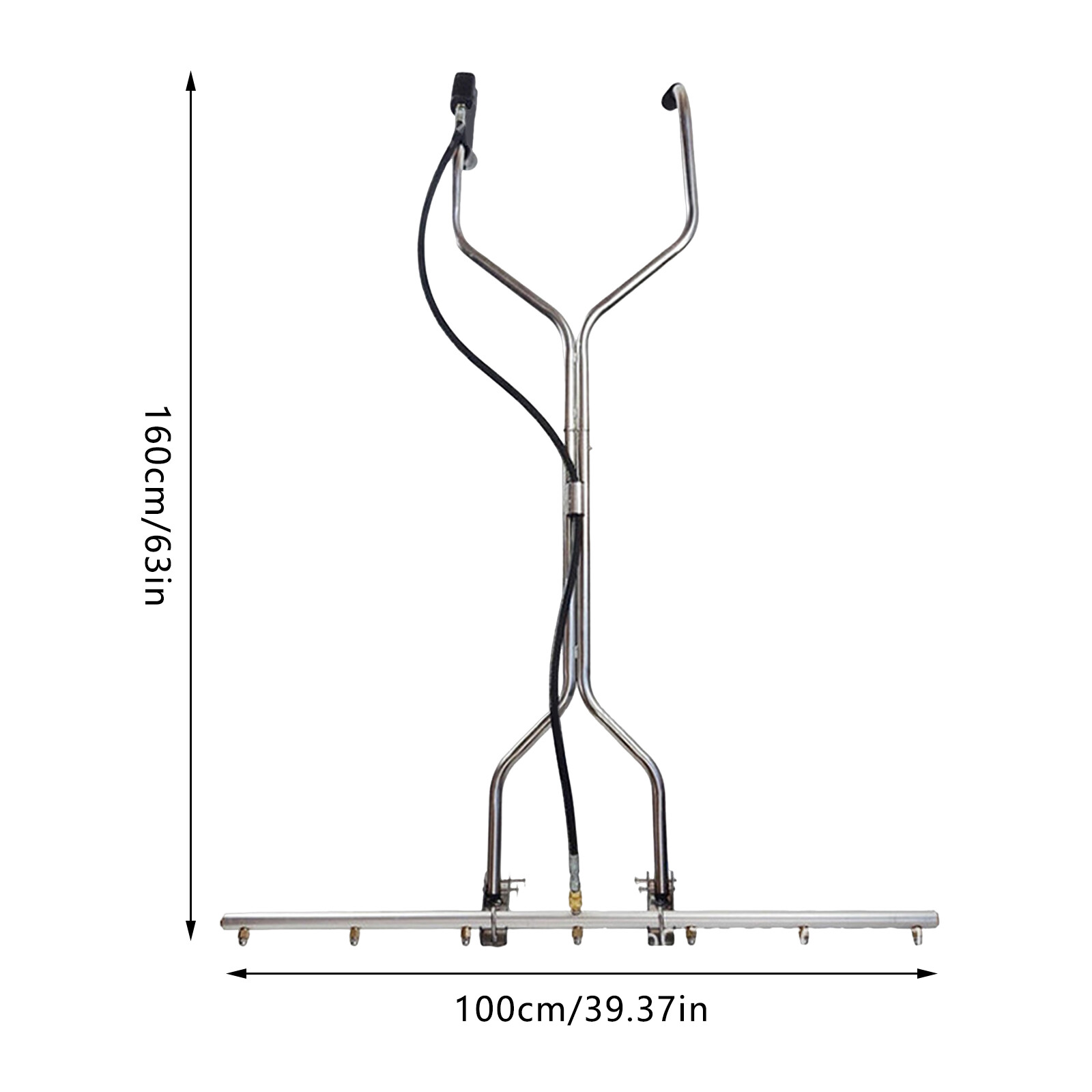 39” 5000psi Pressure Washer Water Broom with 7 Nozzles For Hot and Cold Water