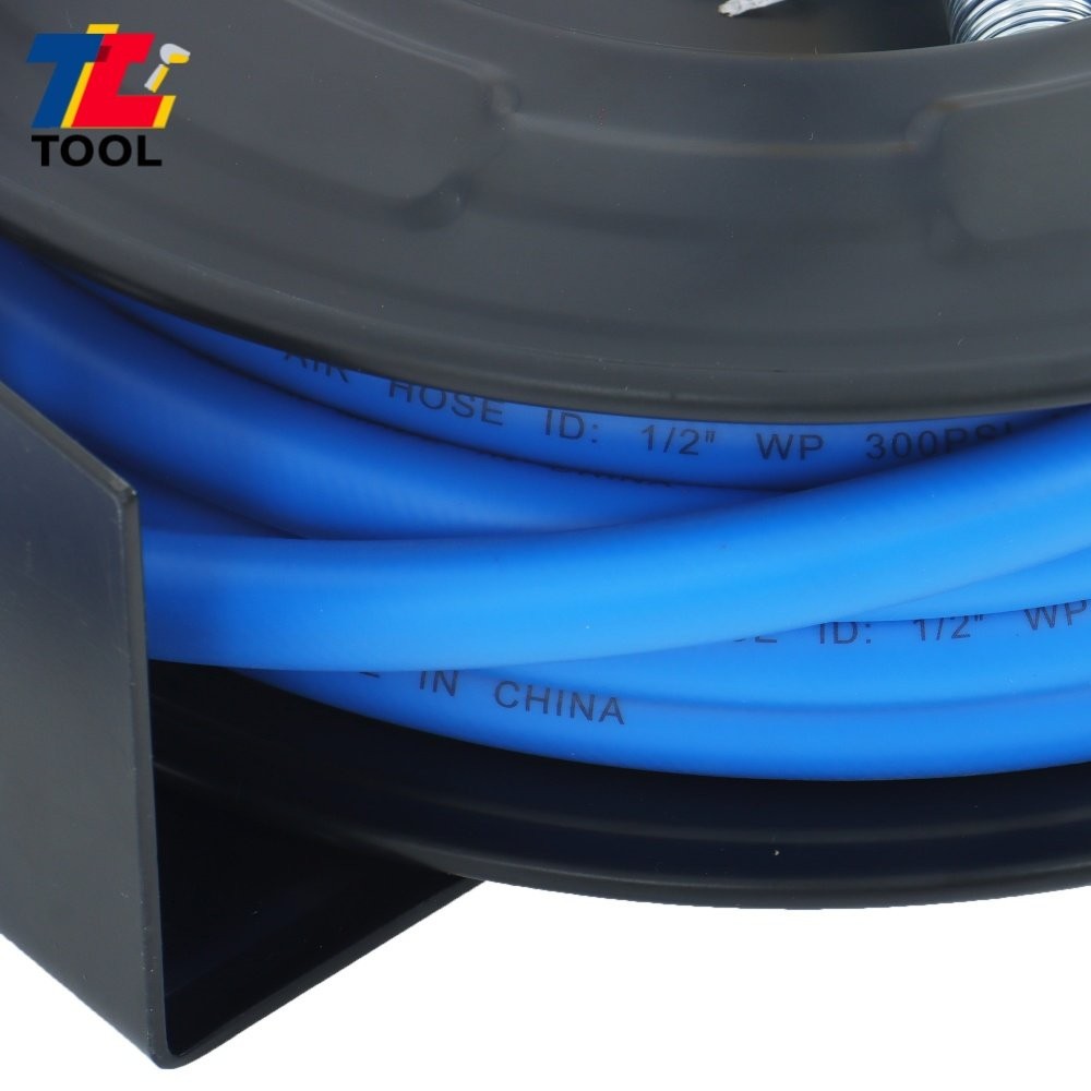 Scalable hose spool 1/2 ‘x 50FT, maximum pressure 300 PSI 1/2’ NPT