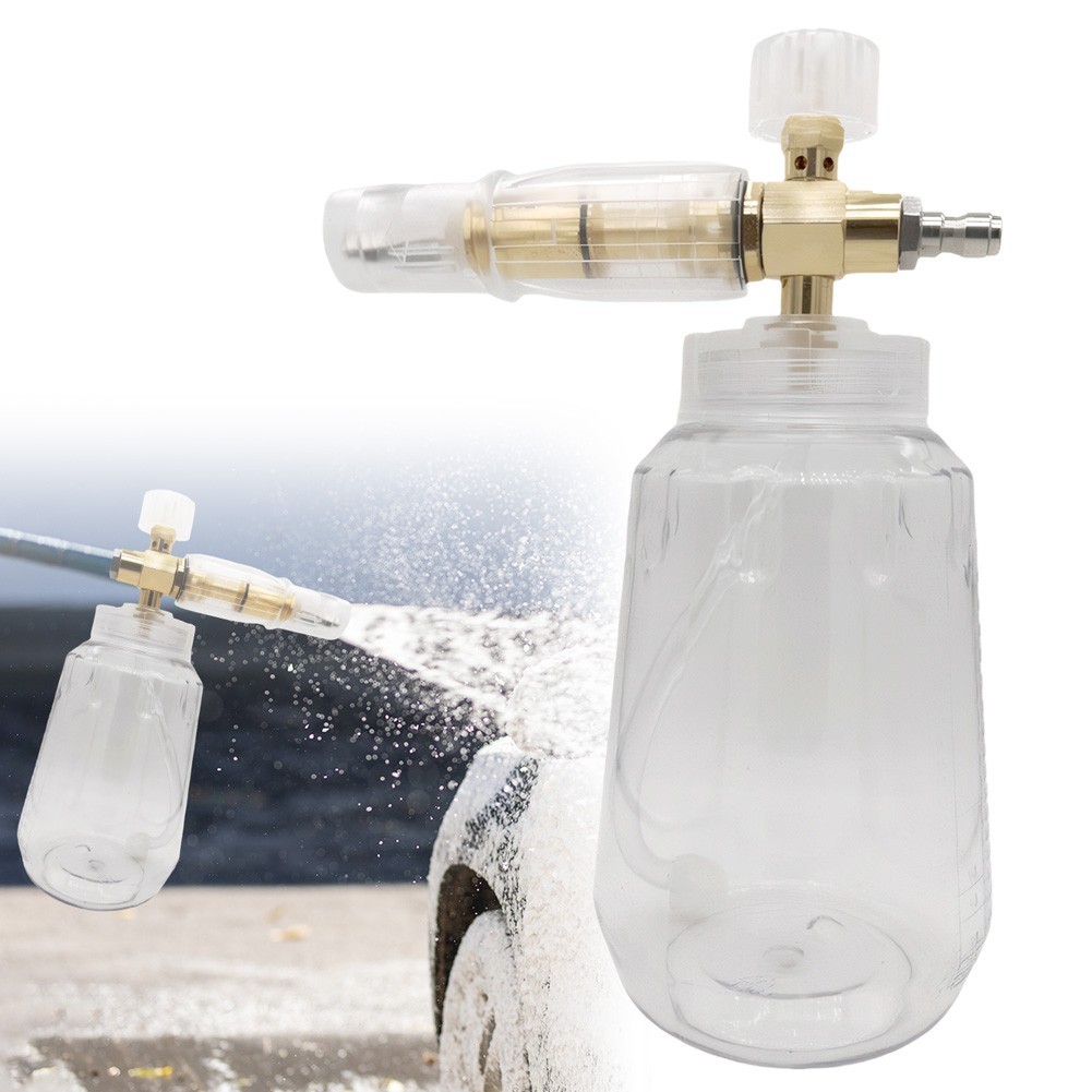 Car Cleaning Wash Pressure Washer Snow Foam Lance Cannon Sprayer Gun Soap Bottle