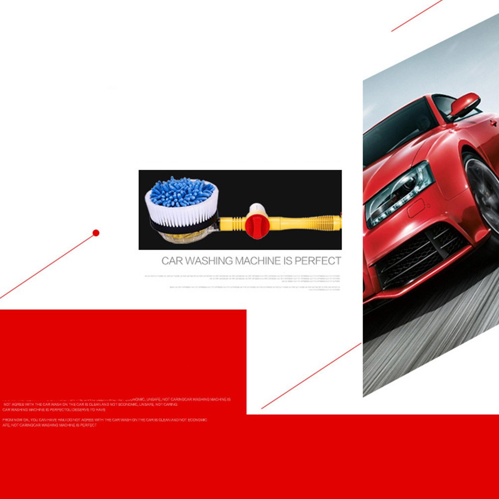 Rotating Cleaning Brush PP Car Owners Car Washing 1 Set 11.8×1.4×0.8in