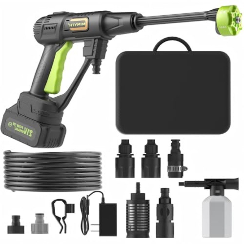 Cordless Pressure Washer Battery Powered; 990PSI Cordless Power Washer 6-in 1